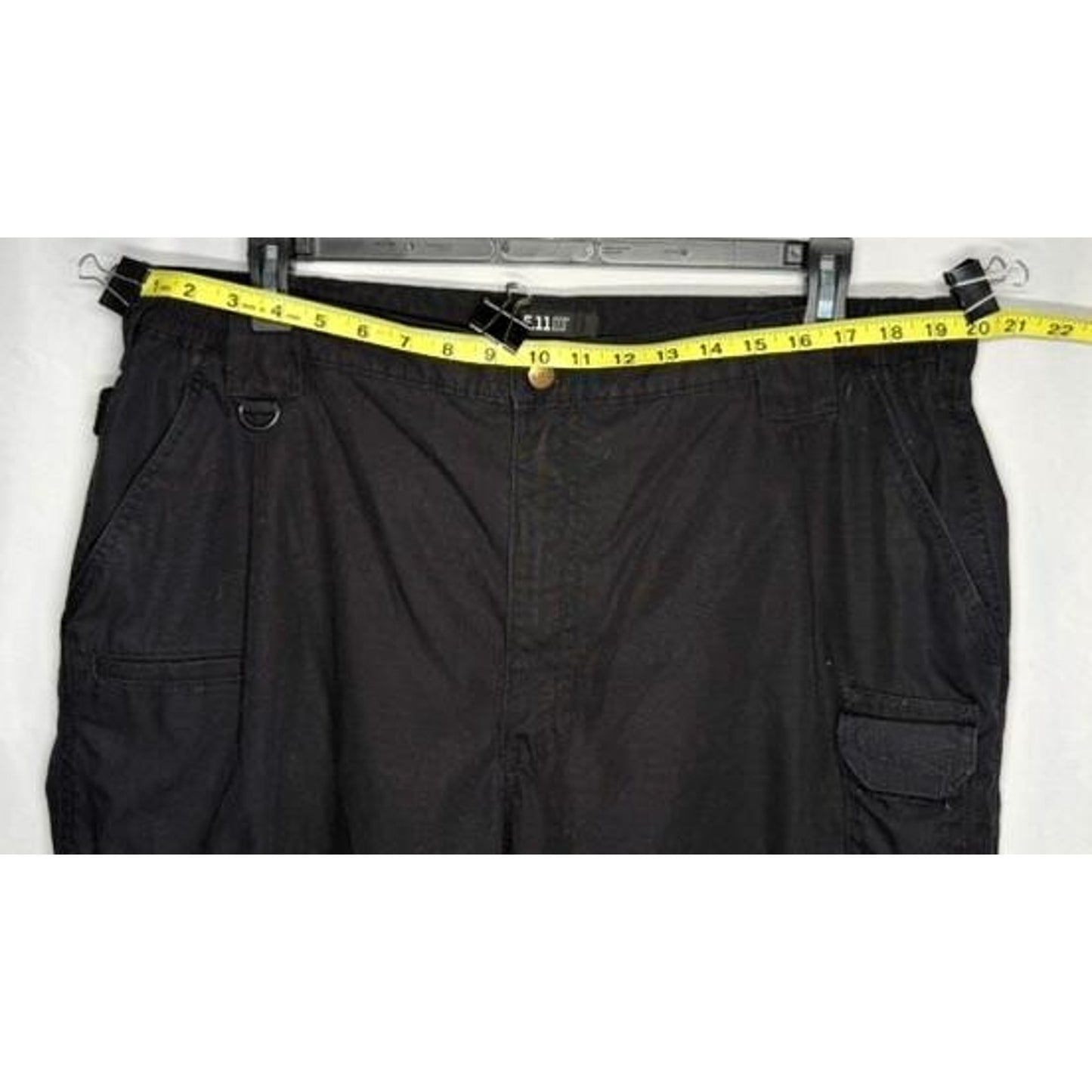 5.11 Tactical Cargo Pants Mens 42x30 Black Ripstop Workwear Utility