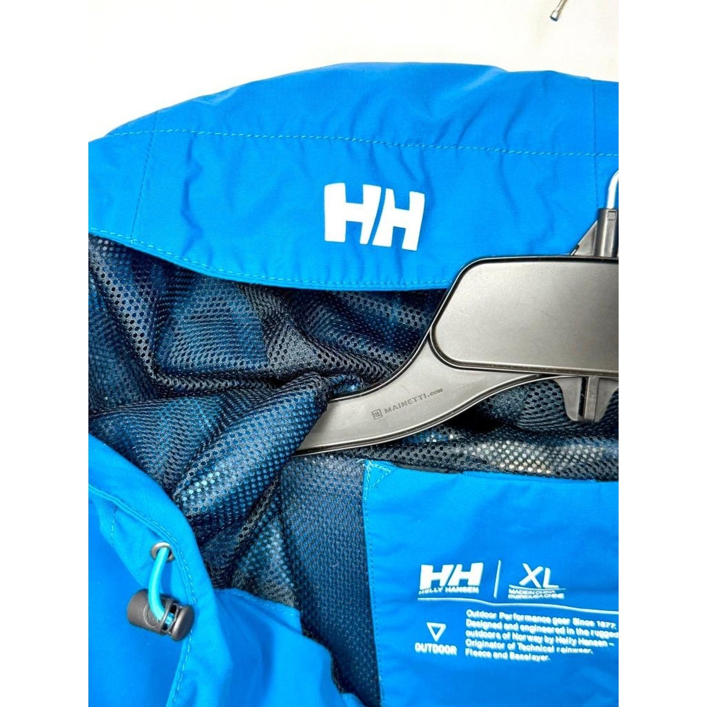 Helly Hansen Rain Jacket Mens XL Blue Helly Tech Waterproof Hooded Shell