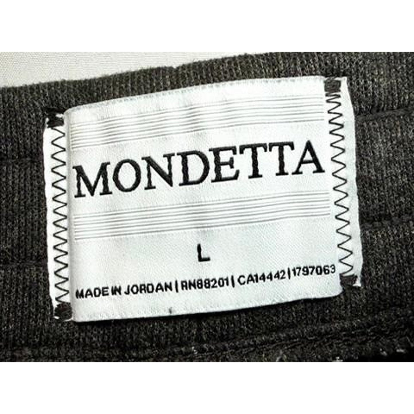 Mondetta Women's Jogger Sweatpants Size L Dark Gray Heathered Fleece Activewear