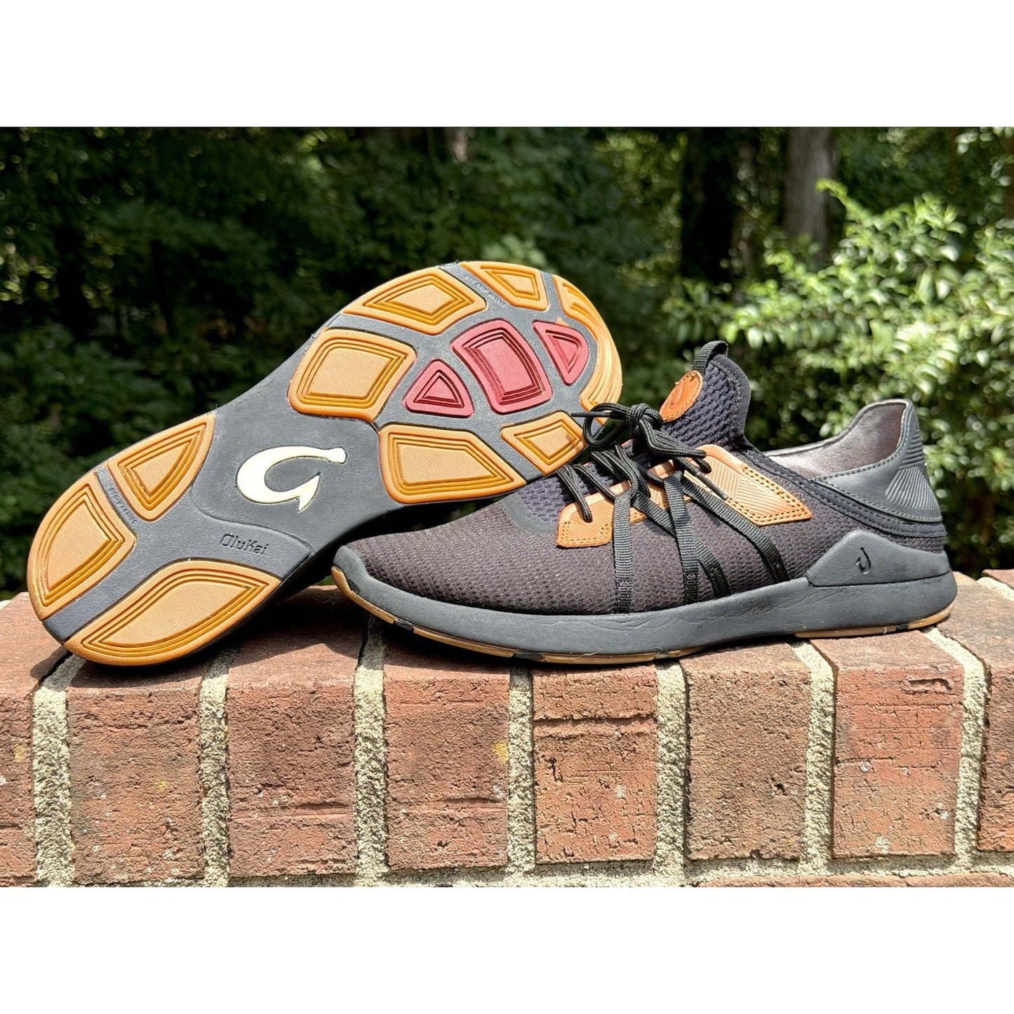 OluKai Mio Li Men’s Size 12 Lava Rock Athletic Sneakers Shoes Worn Twice