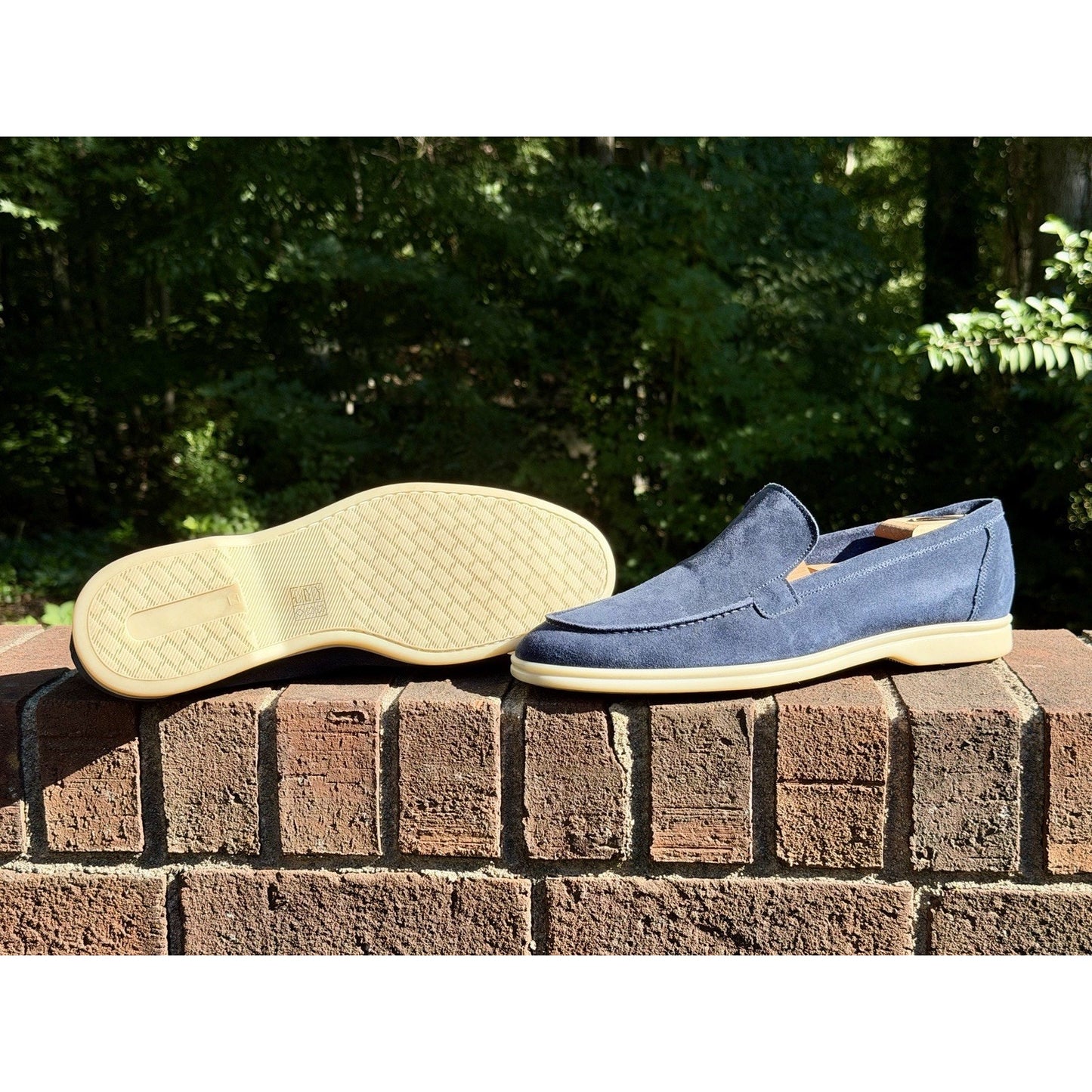Berwick 1707 Palma Flex Men’s Blue Suede Penny Loafers US Sz 11 US / 44 EU NEW!!