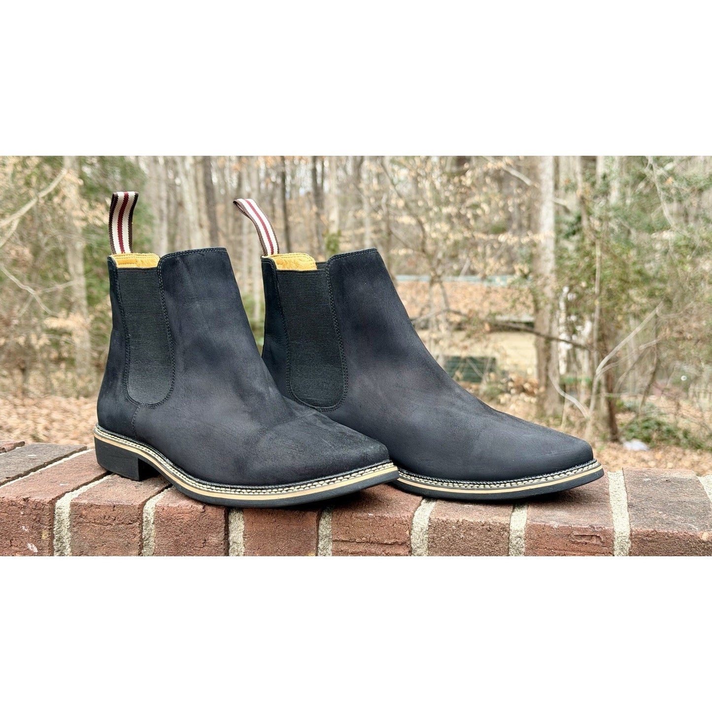 De Wolf Black Suede Chelsea Boots Men’s Size 11.5 / Worn Twice