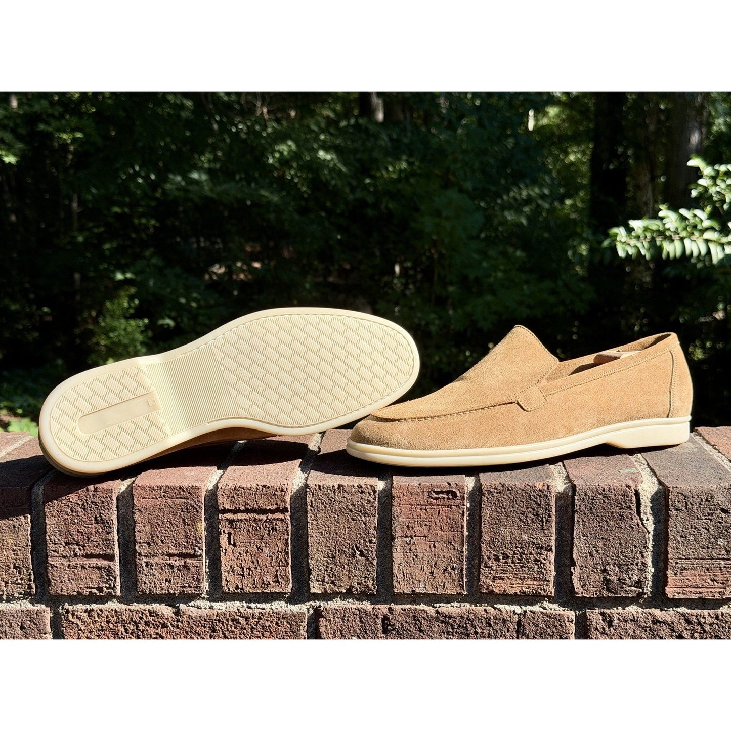 Berwick 1707 Palma Flex Men’s Tan Brown Suede Penny Loafers US Sz 11 US /44.5 EU