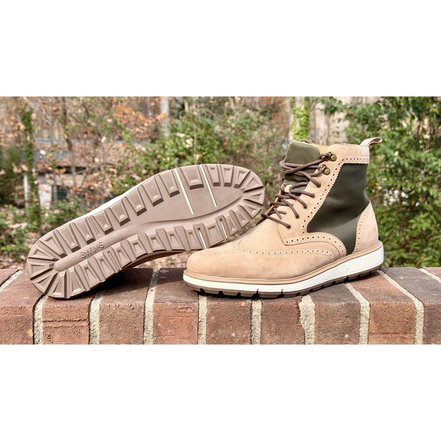 SWIMS Men’s Motion Wingtip Brogue Boots Size 11.5 New NWOT $298 MSRP