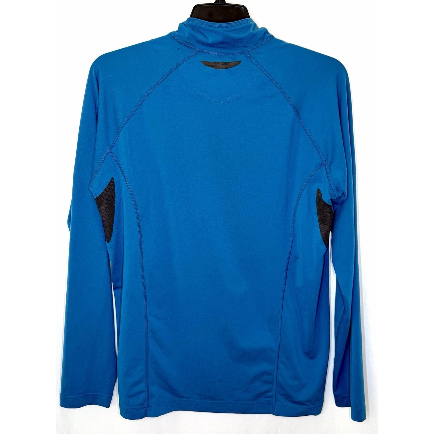 REI Portal Men’s Large Blue Pullover Half Zip Long Sleeve Hiking Outdoors Earbud