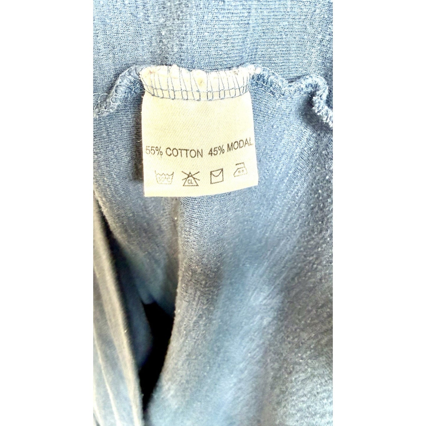 Fish Hippie 1/4 Zip Pullover Large Sweater Jacket Preppy Embroidered Light Blue