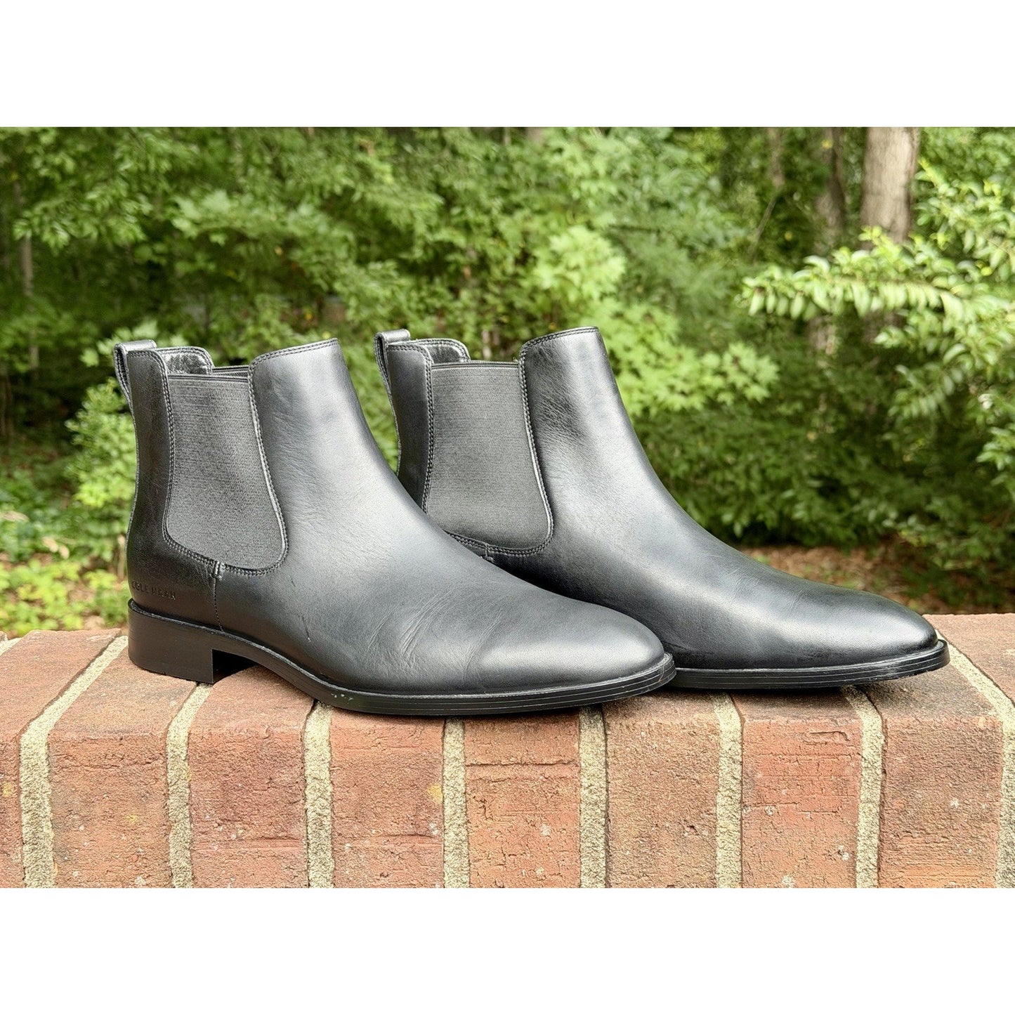COLE HAAN Hawthorne Men’s Chelsea Boots Black Leather Size 11.5 M NWOT