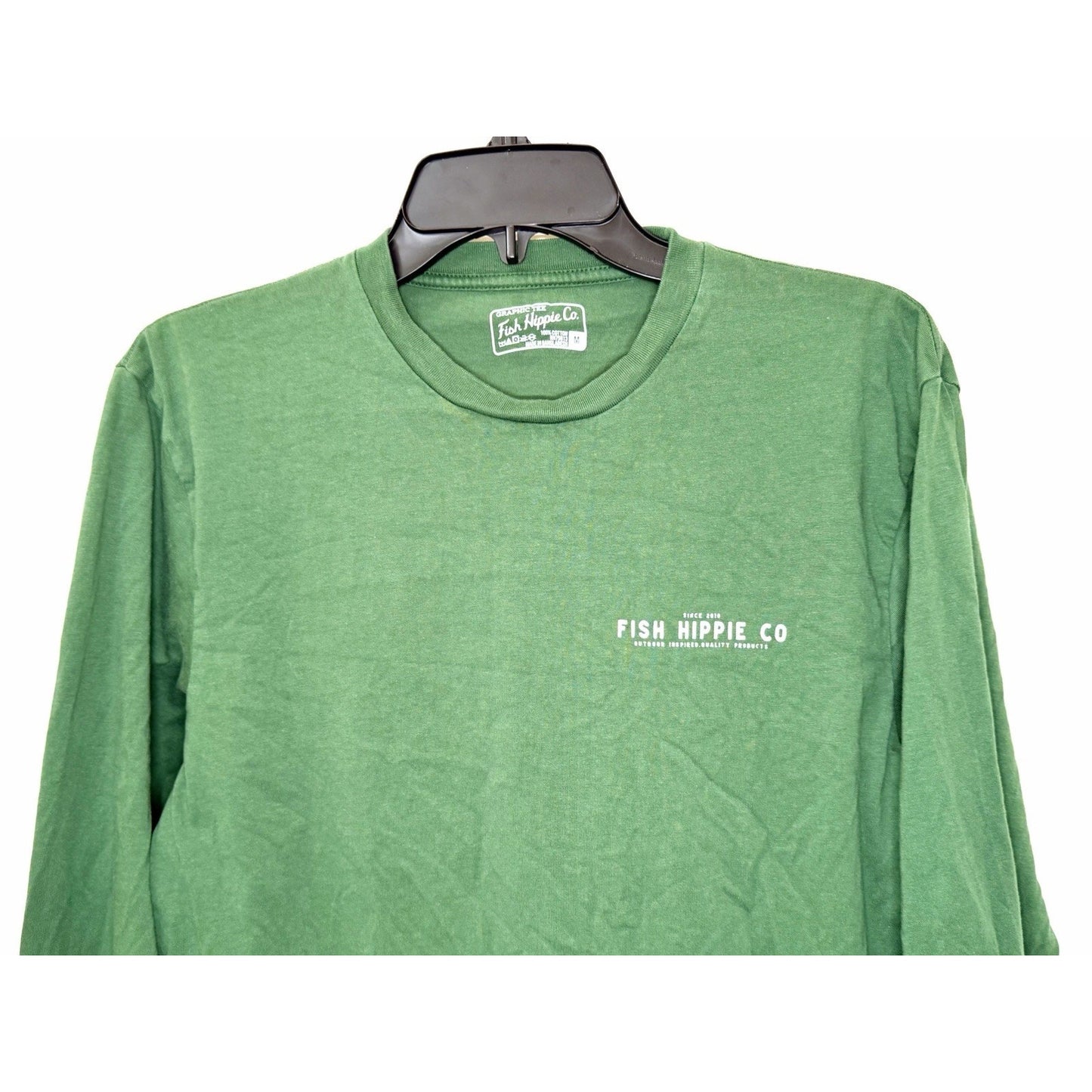 Fish Hippie Men M Green Holiday Haul Classic Ford Bronco Christmas Tree LS Tee