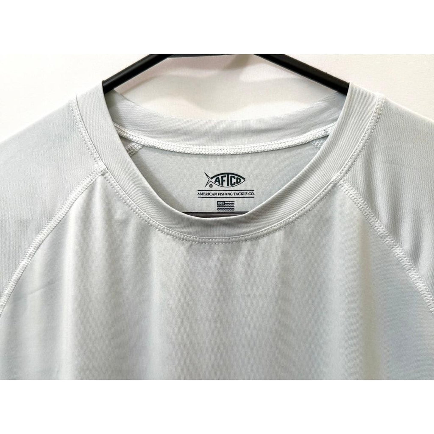 AFTCO Signature Triple Crown 2023 Fishing Shirt Mens Large Gray Long Sleeve