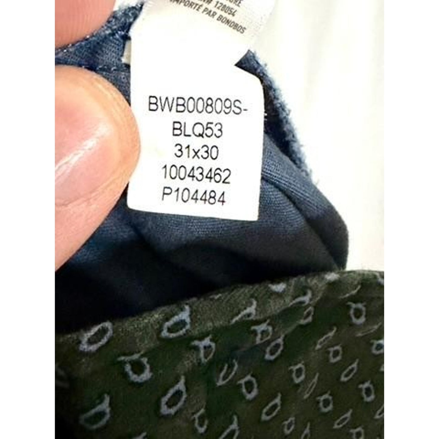 Bonobos Chinos Mens 31x30 Slim Fit Blue Cotton Stretch Casual Pants