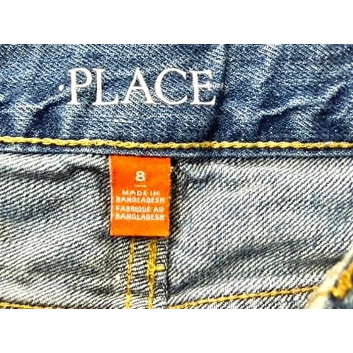 The Childrens Place Boys Denim Shorts Size 8 Blue Cotton Jean Shorts