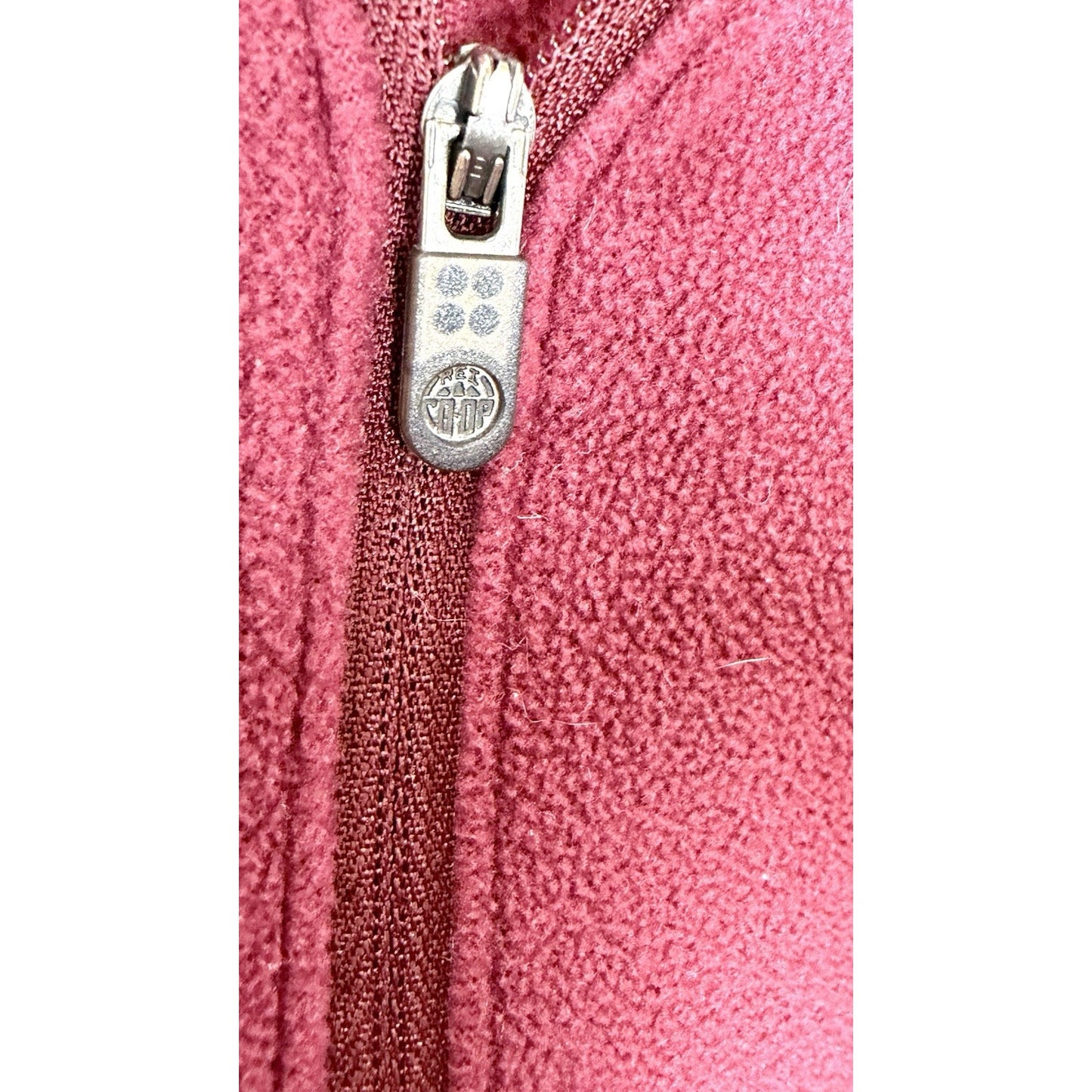 REI Co-Op Jacket Womens XXL Burgundy Micro Fleece 1/4 Zip Lightweight Pullover