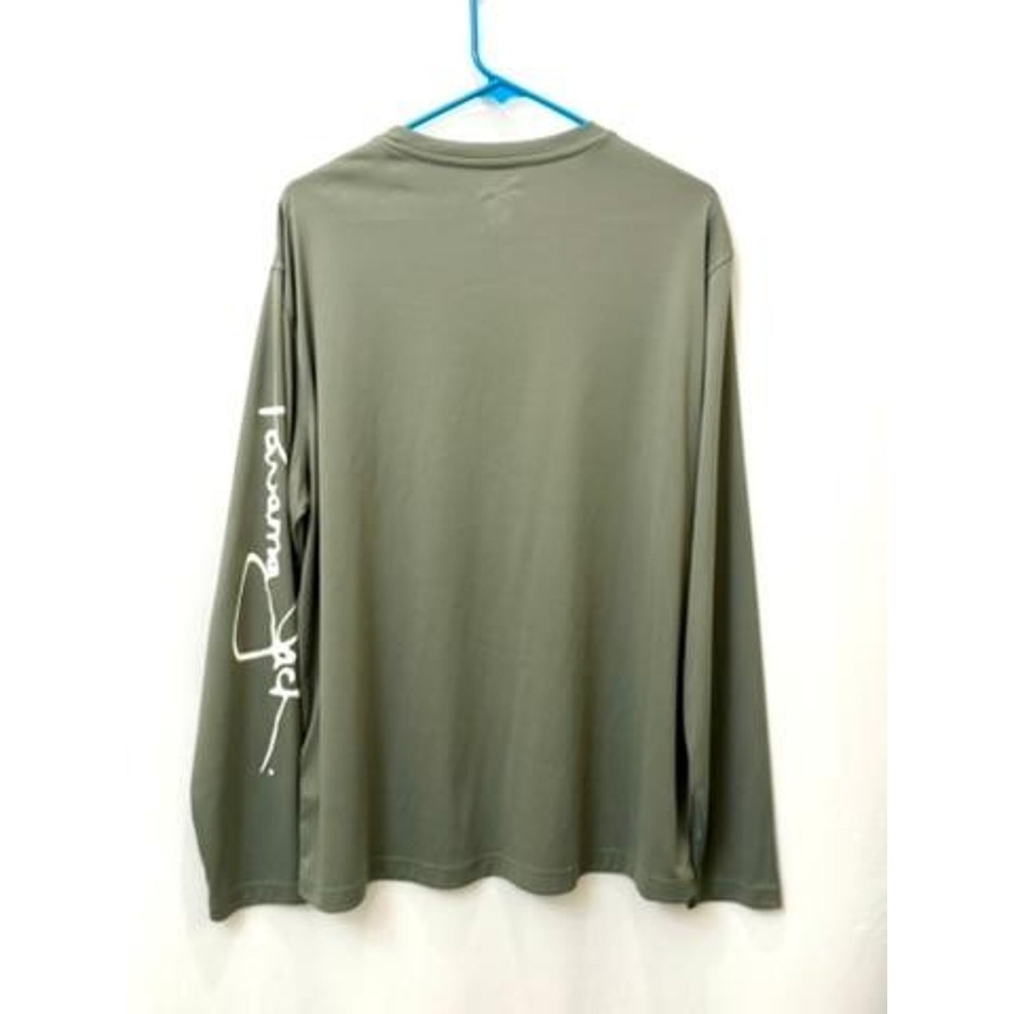 Panama Jack Long Sleeve Shirt Mens XL Olive Green Graphic Sun Protection Tee