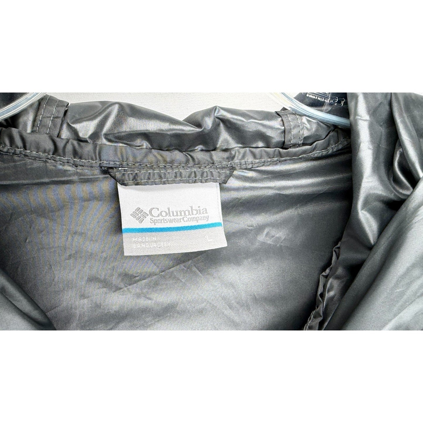 Columbia Men's Center Ridge Windbreaker Jacket / Black/Grey / Size Medium