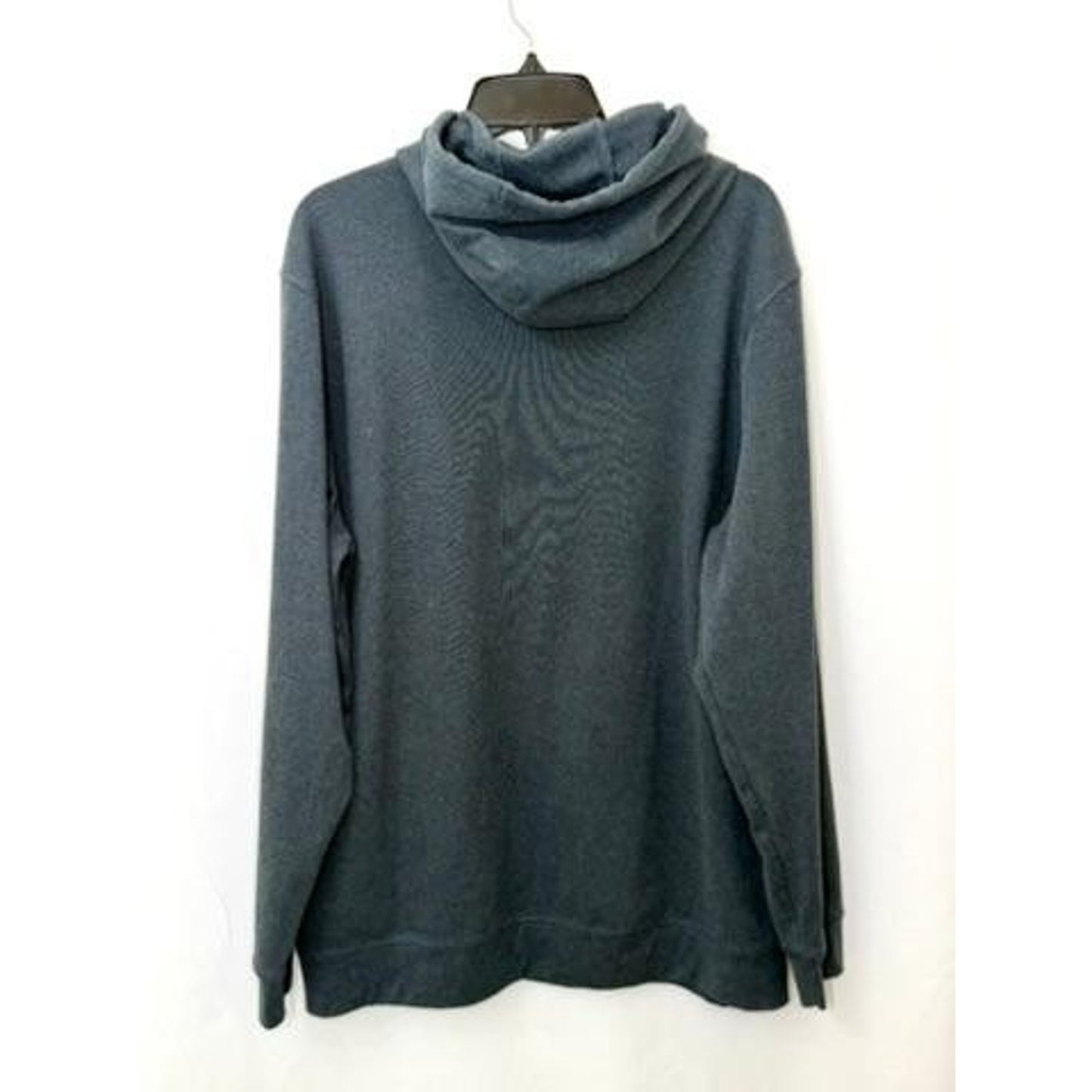 Avalanche Outdoor Supply Hoodie Mens Large Blue Ribbed Knit Pullover Sweatshirt