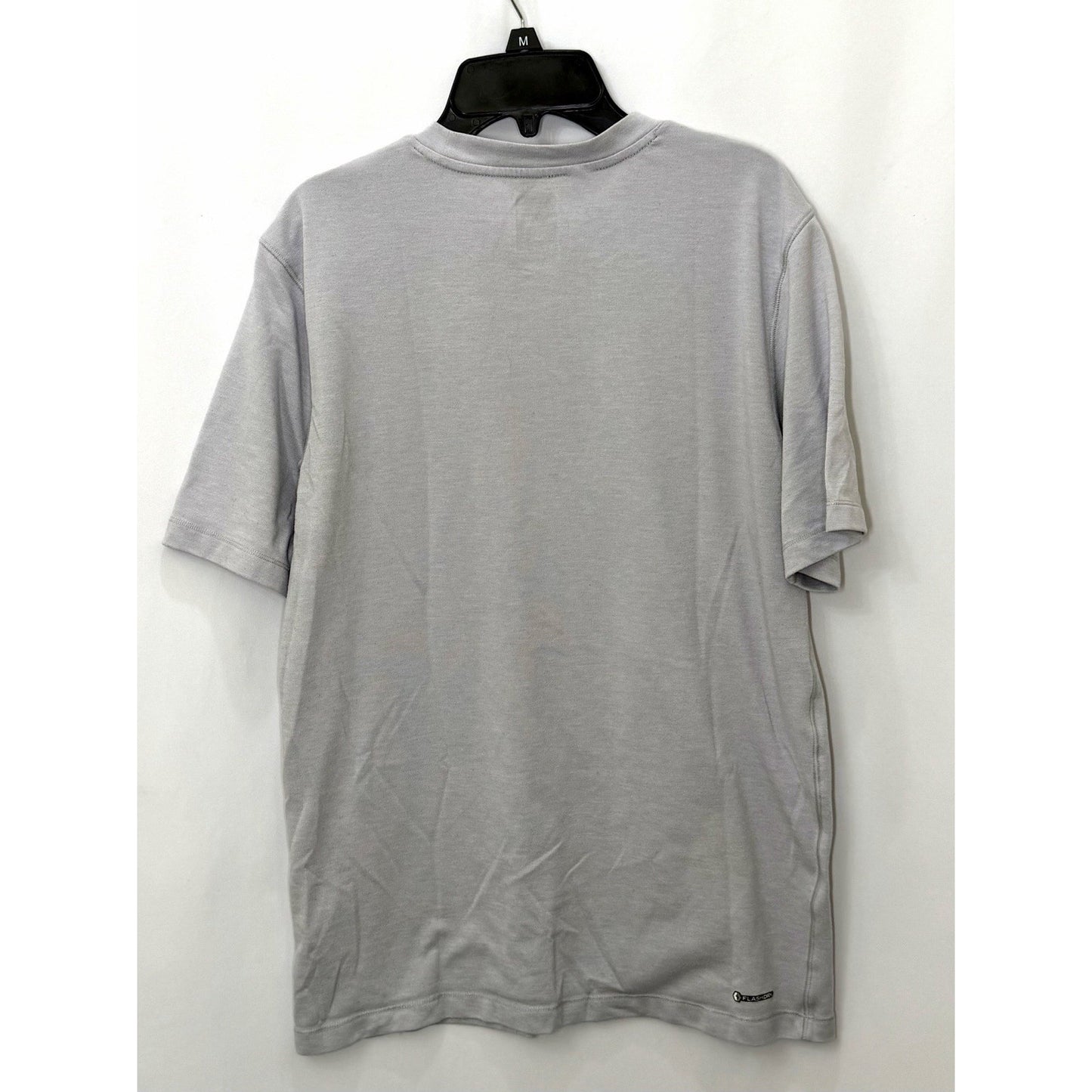 The North Face Mens Size Medium Flashdry Short Sleeve Shirt Gray