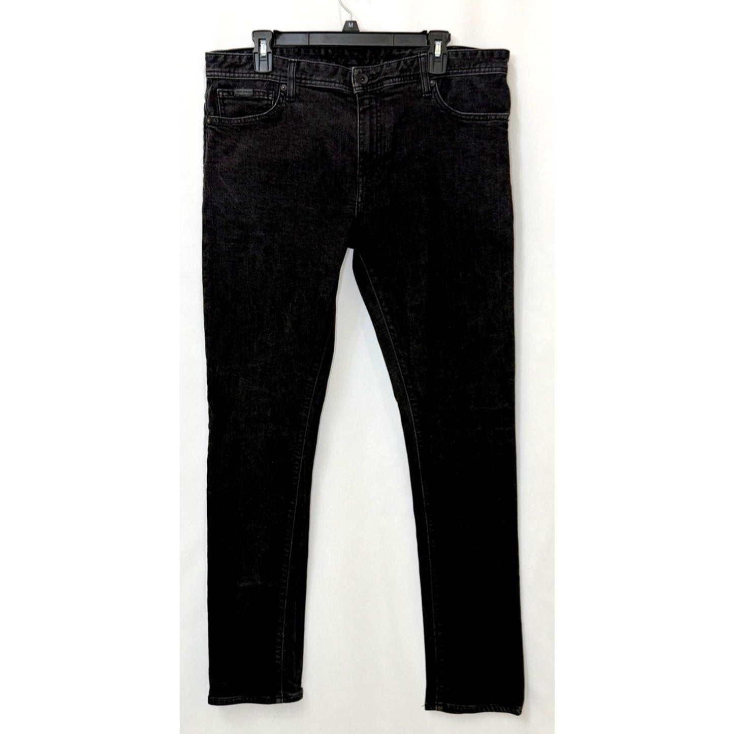 Armani Exchange J14 Skinny Jeans Mens 36 Black Denim Stretch Pants