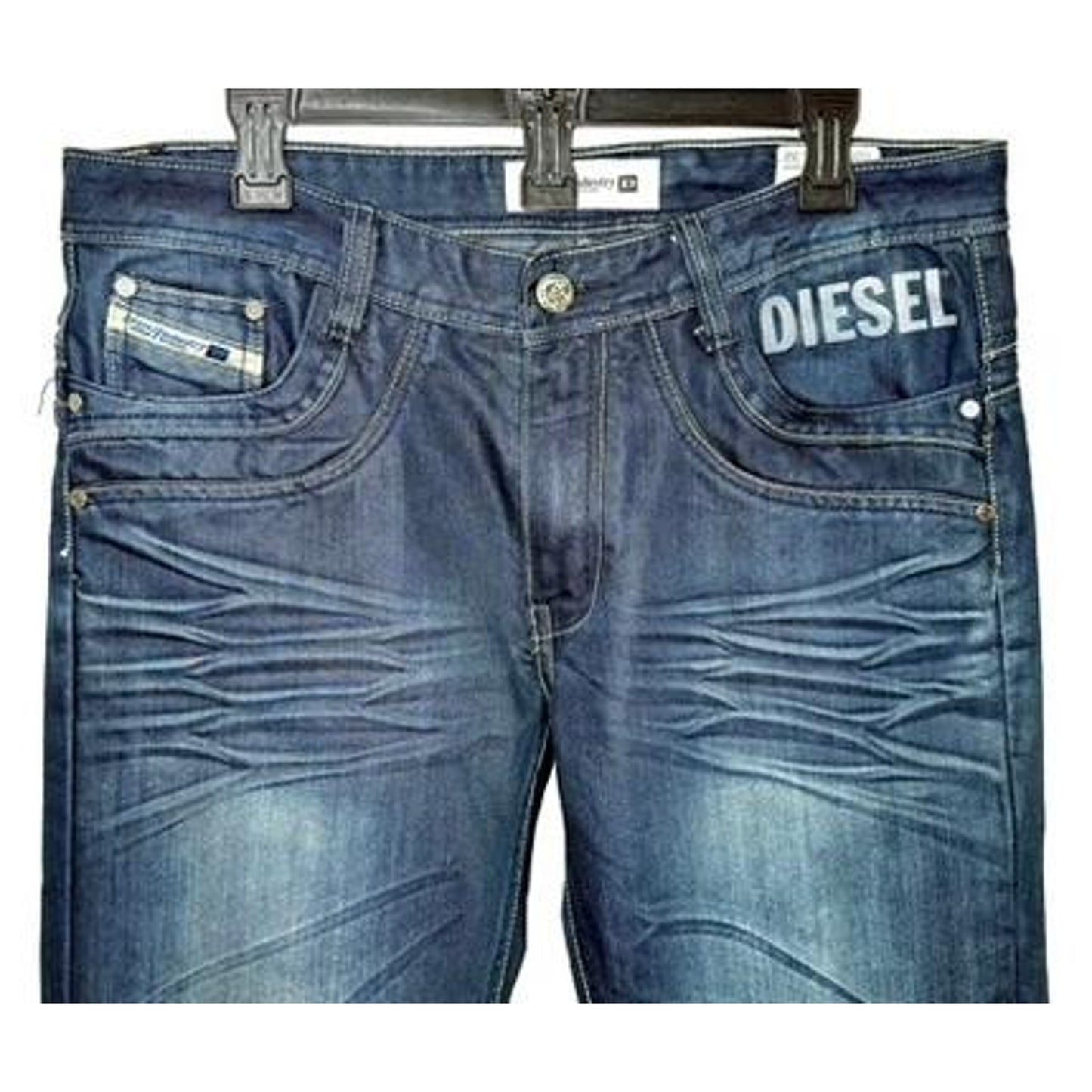 Diesel Viker-AD Blue Eyecons 2010/8 Edition Jeans Mens 34x32 Wash 0088Z Straight