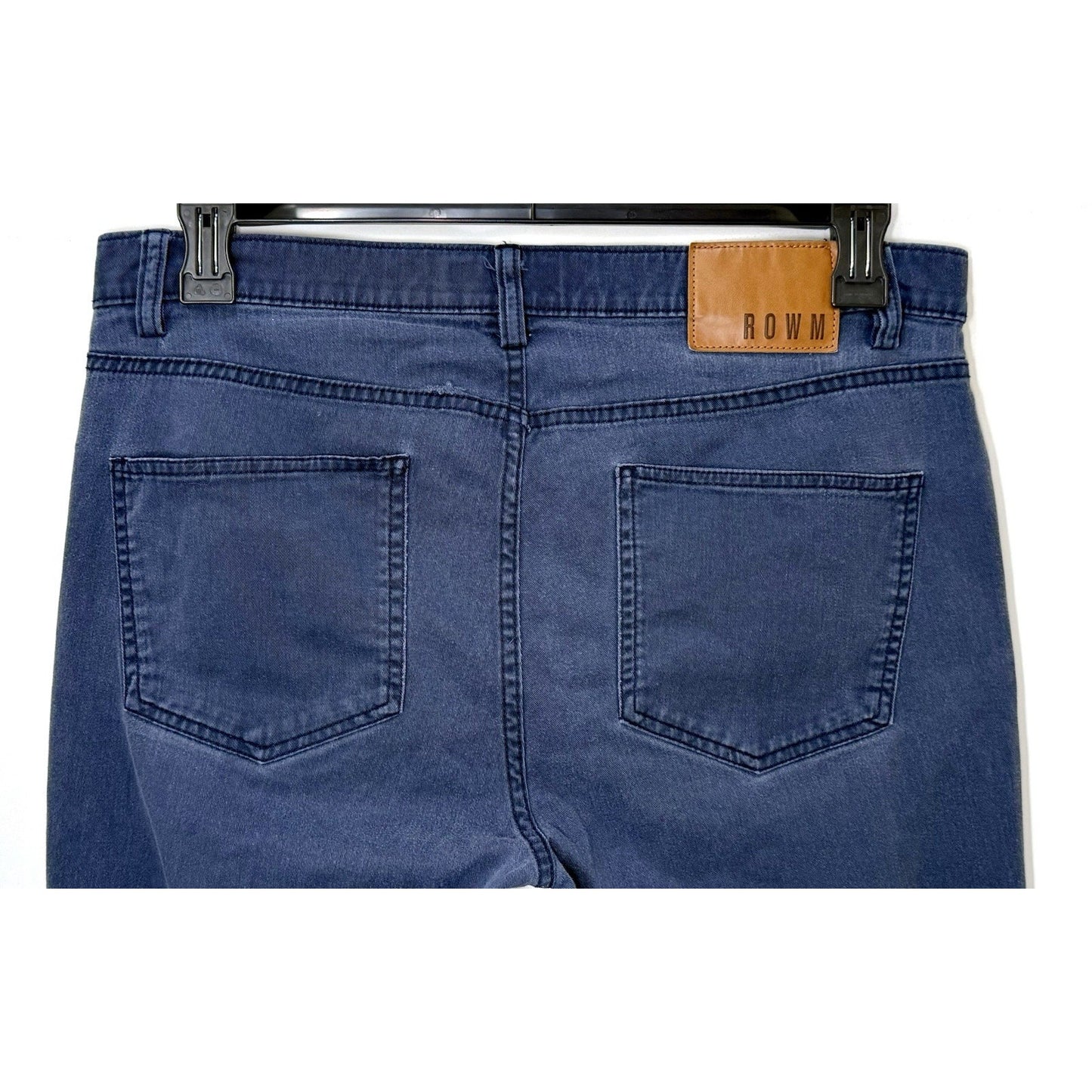 ROWM Blue Wash Denim Jeans Men’s Size 34x30 Slim Straight Leg Jeans