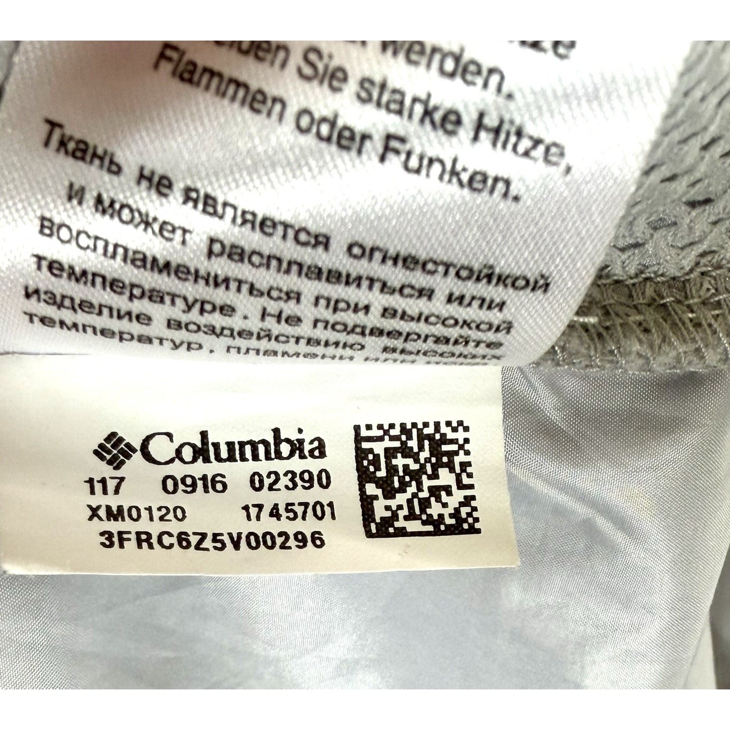 Columbia Terminal Spray PFG Grey Windbreaker Lightweight Jacket Men's Medium