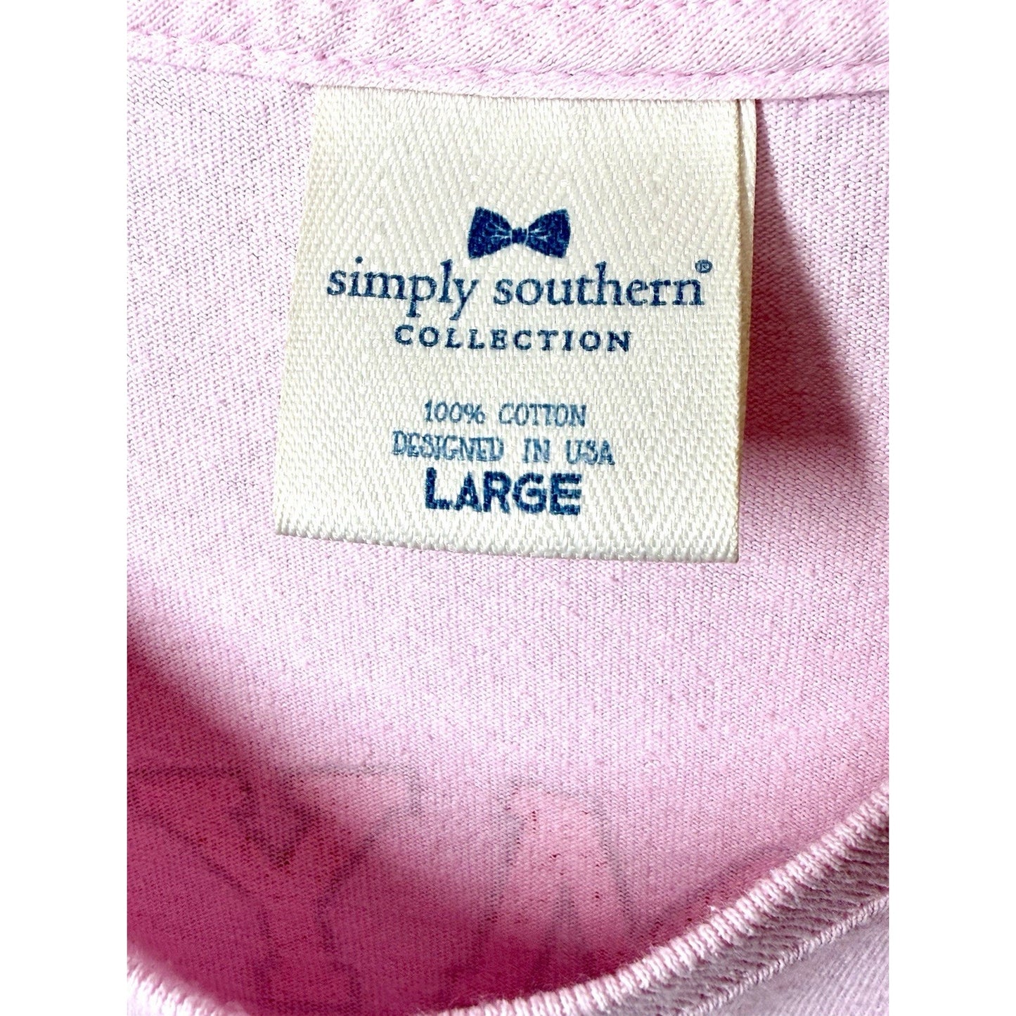 Simply Southern Womens Large L Pink My Dog Is My Valentine Shirt Plaid Puppy EUC