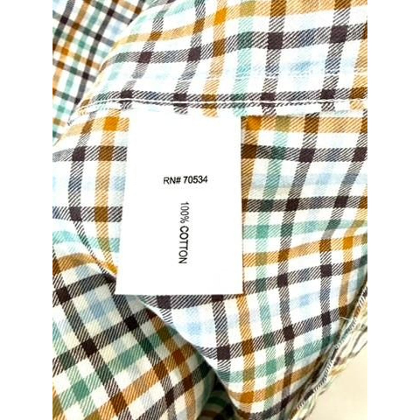 Orvis Country Twill Shirt Mens Medium Classic Fit Plaid Button Down Cotton