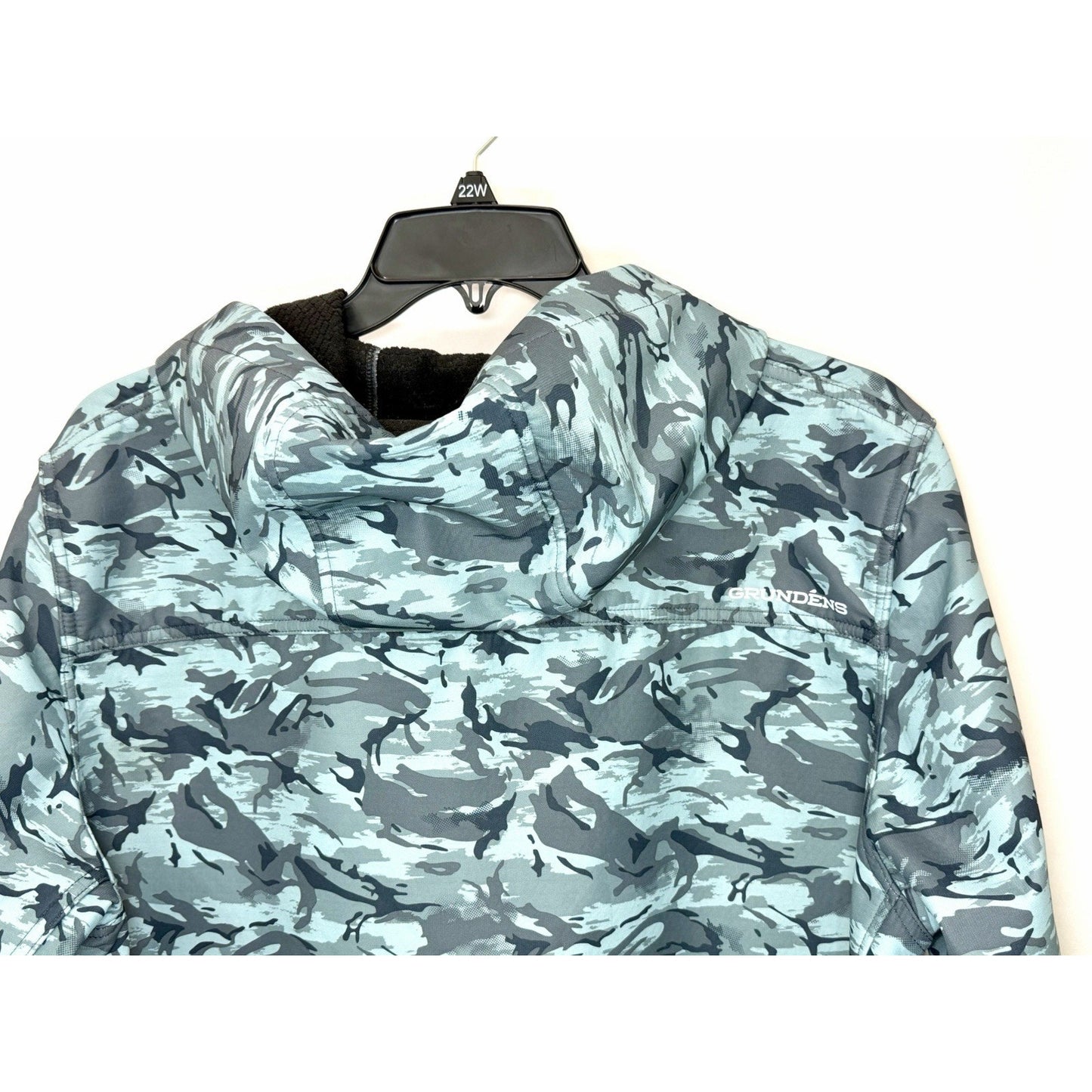Grundéns Bulkhead Tech Fleece Jacket Mens Size XL Camo Hooded Fishing