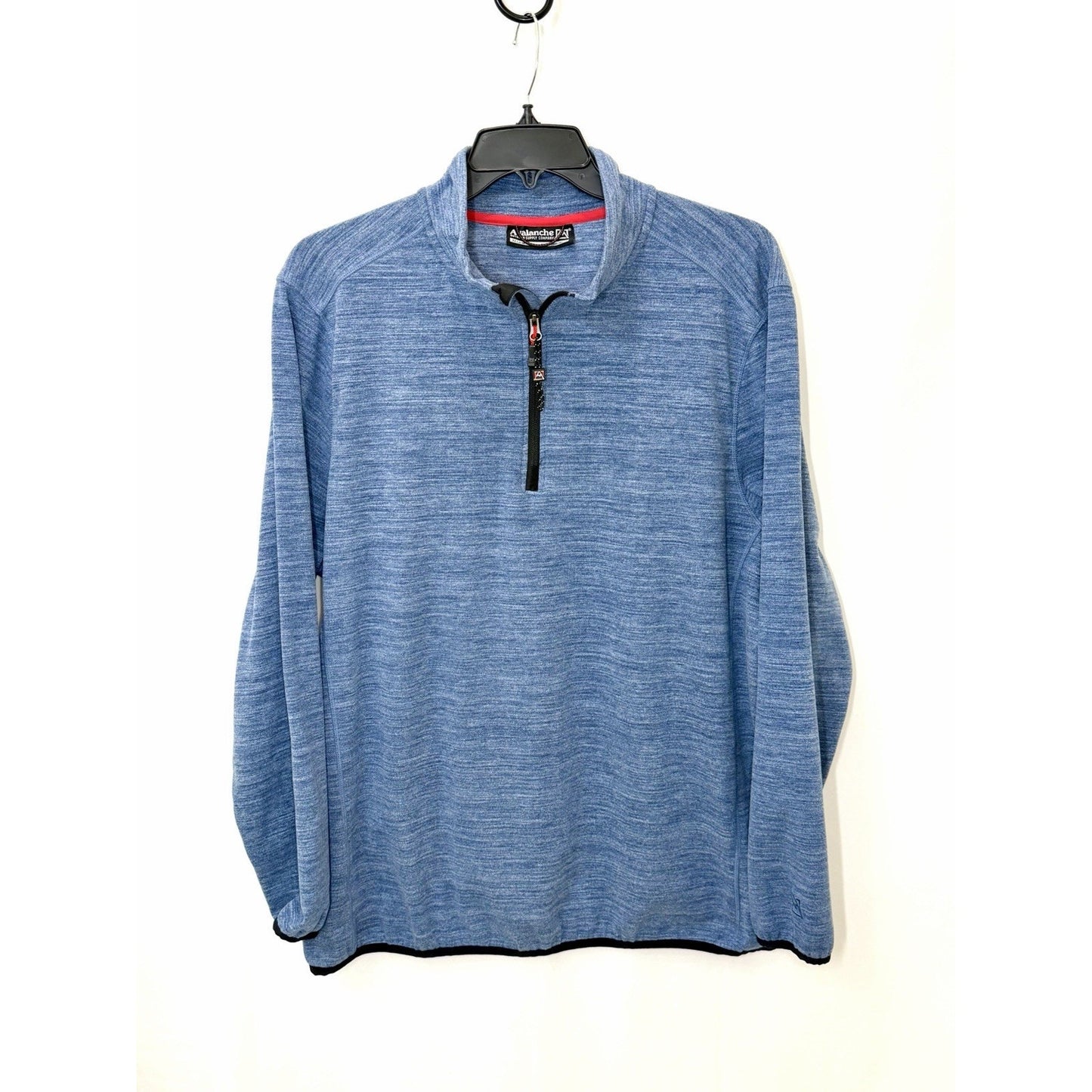 Avalanche Outdoor Supply Men's XXL 1/4 Zip Pullover Blue Heathered Fleece Jacket