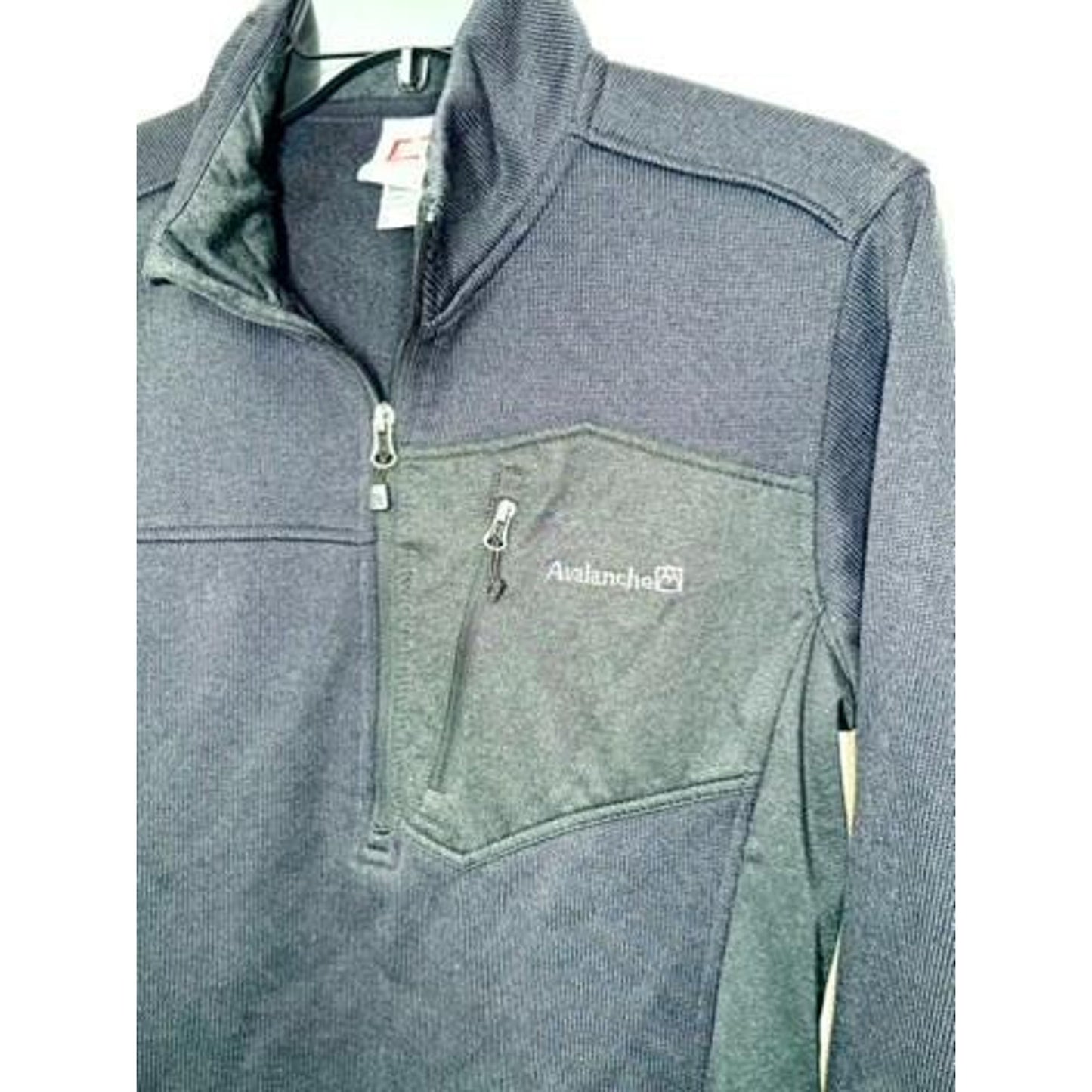 Avalanche Outdoor Supply Co Mens Small Blue Fleece 1/4 Zip Sweater Pullover