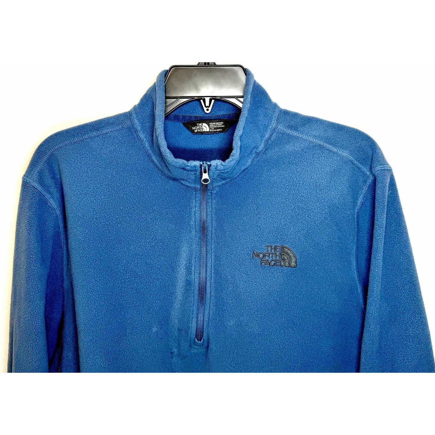 The North Face Men’s Pullover Blue 1/4 Zip Micro Fleece Polyester Size Large