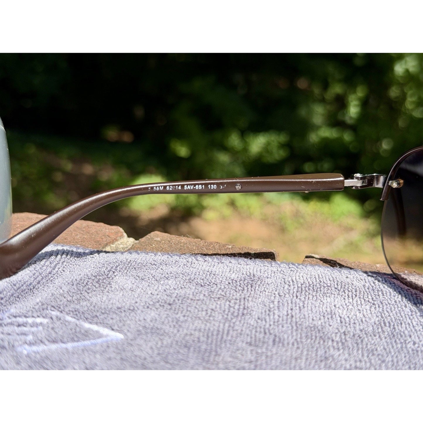 PRADA Linea Rossa Gunmetal Frame w/ Brown Lens Sunglasses PS56MS 5AV6S1 w/COA