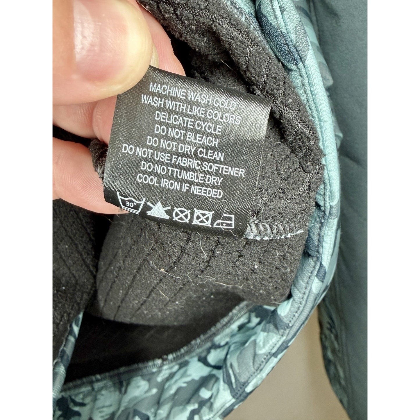 Grundéns Bulkhead Tech Fleece Jacket Mens Size XL Camo Hooded Fishing