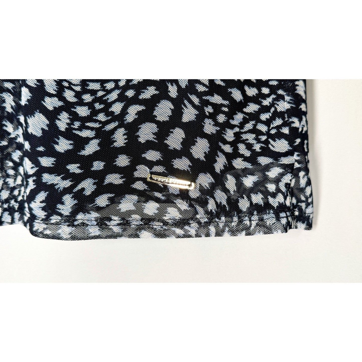 NWT Women’s ANNE KLEIN Black Polka Dot Jersey Sleeveless Top Size Medium