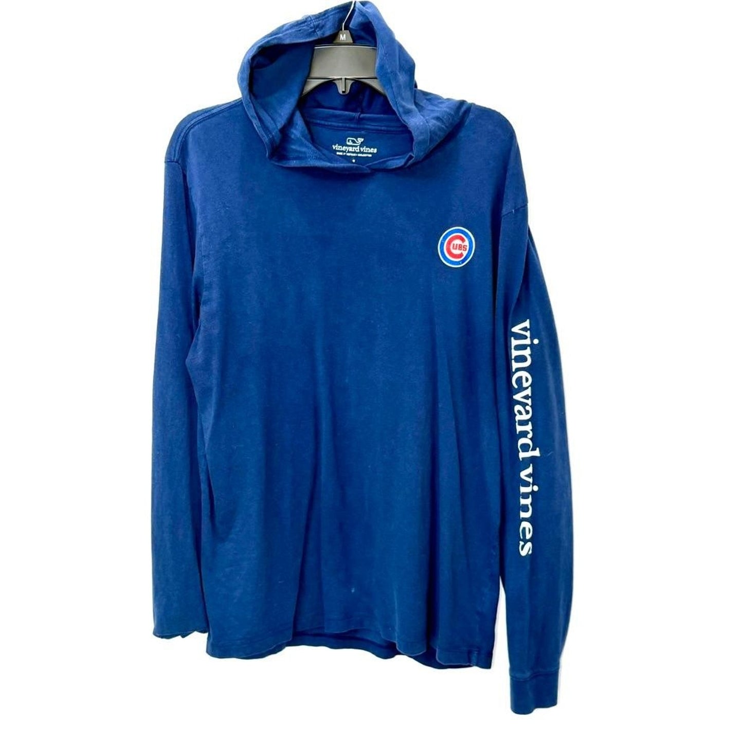 Chicago Cubs Vineyard Vines Hoodie Shirt Mens Medium Blue Long Sleeve MLB Cotton