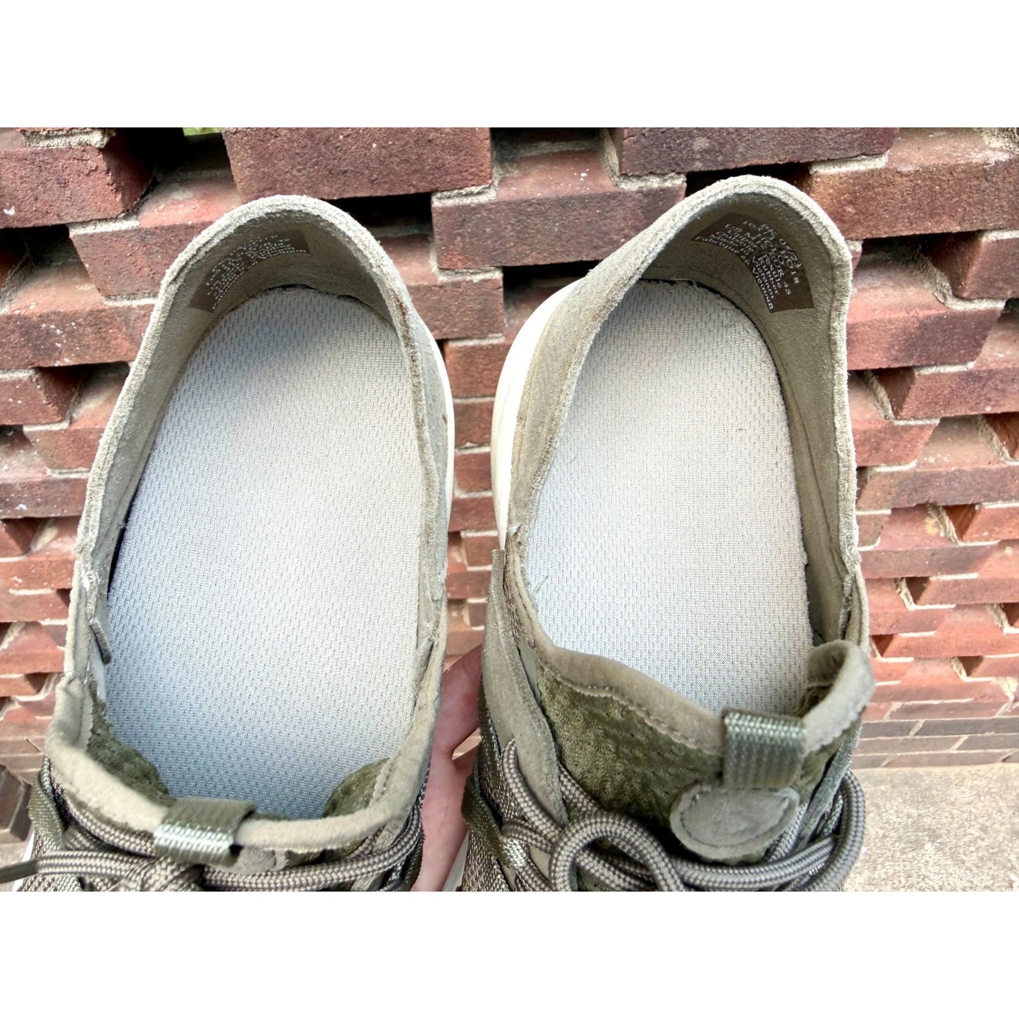 OluKai Holo Men’s Size 12 Hunter Green Mesh Sneakers Drop-In Heel Casual Shoes