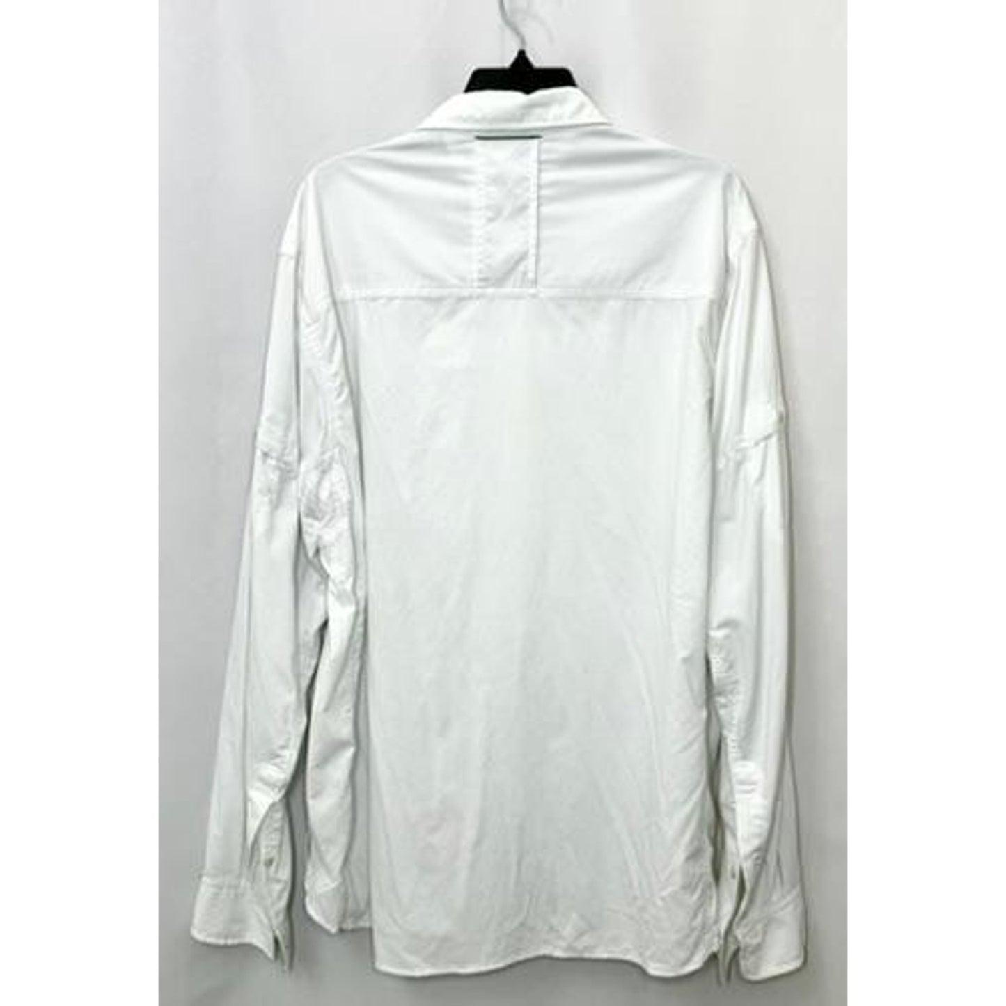 REI Co-op Sahara Mens XL White Long Sleeve Button Up Hiking Fishing Shirt Nylon