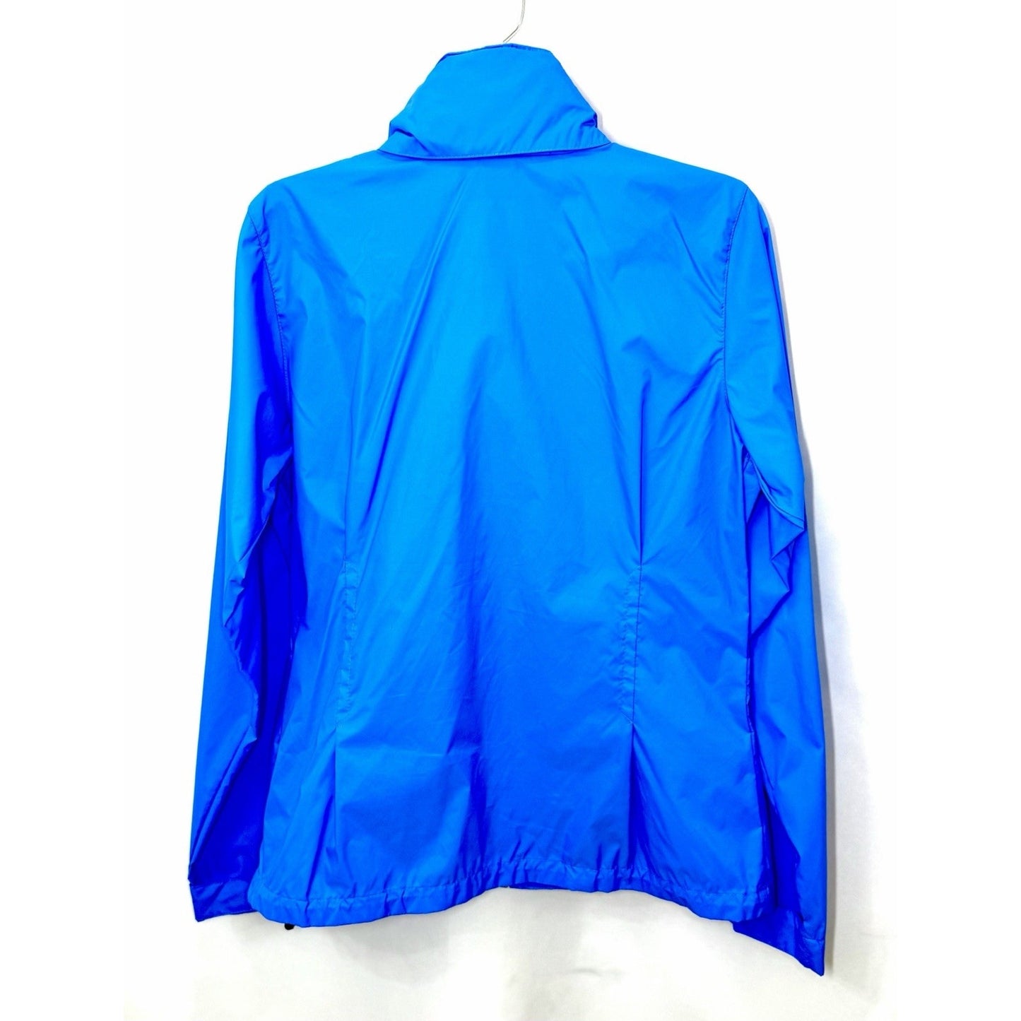 Columbia Womens Switchback III Rain Jacket Blue Sz M Packable Hooded Windbreaker