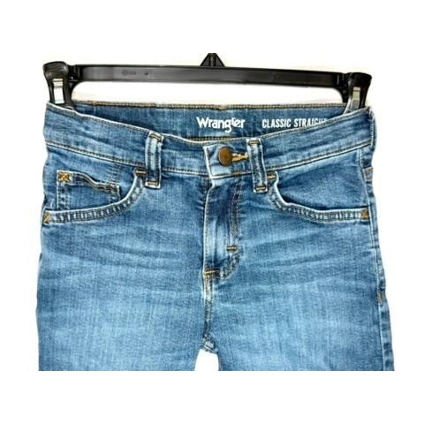 Wrangler Boys Jeans Size 8 Slim Classic Straight Leg Blue Denim Stretch Pants