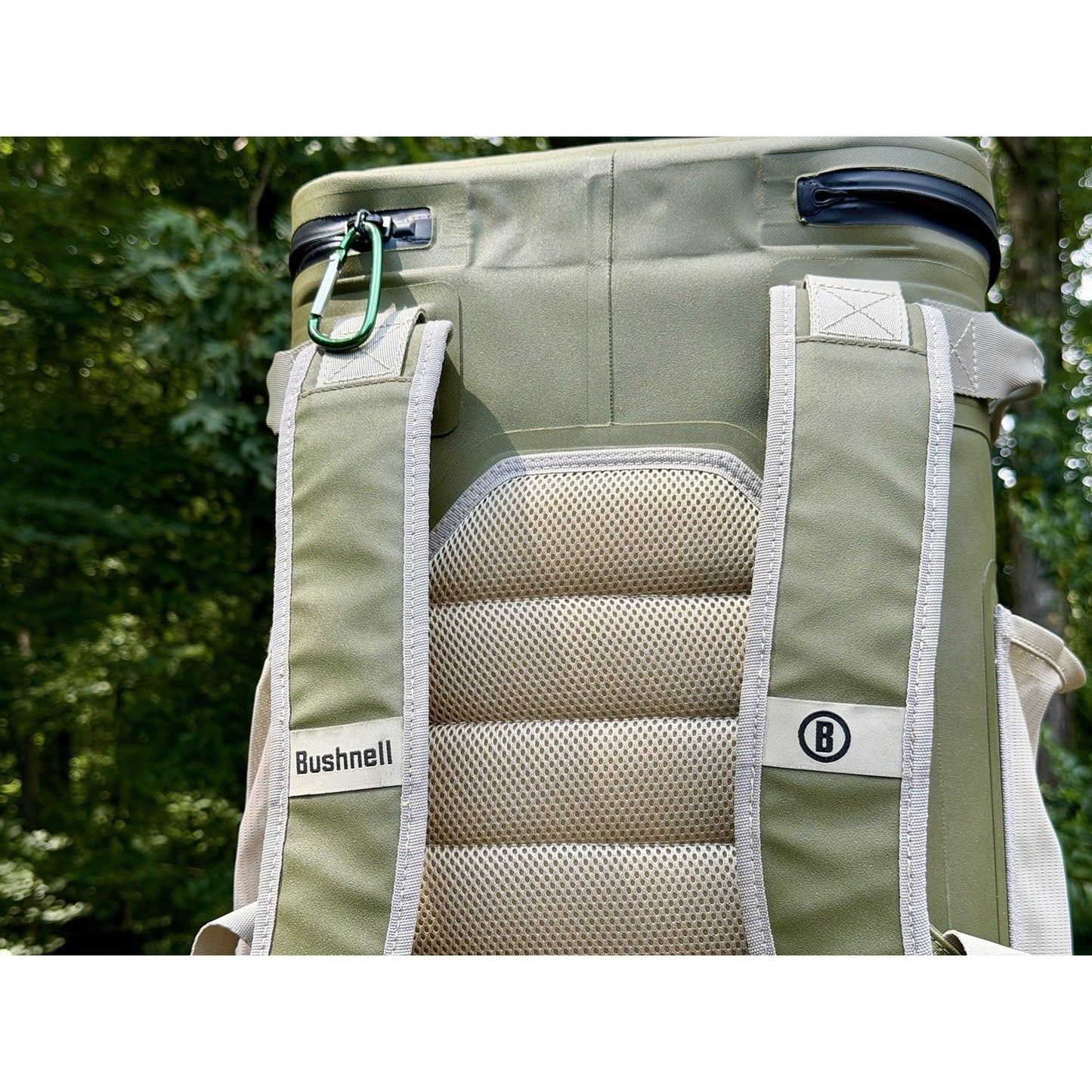 Bushnell 24 Can Leakproof Backpack Cooler Green Waterproof Used Once MINT