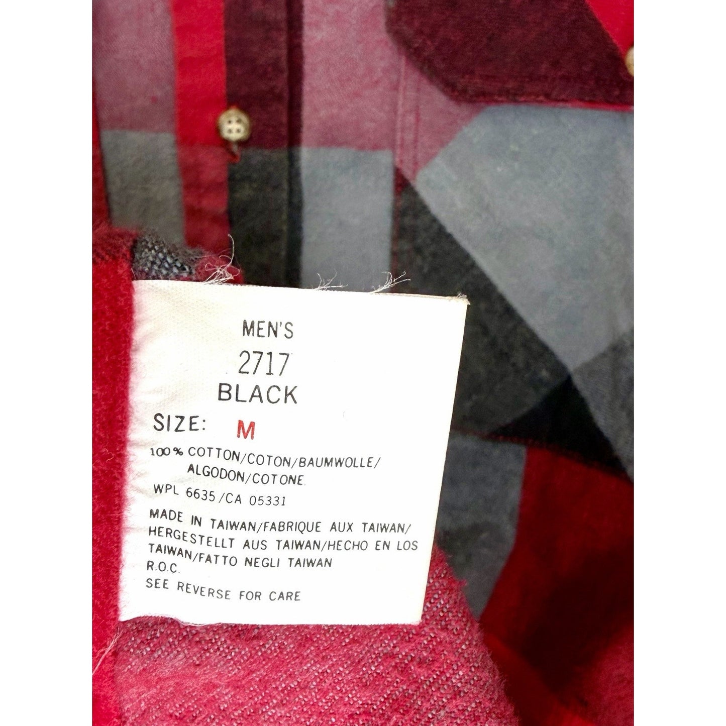 Vintage Woolrich Flannel Shirt Men’s Medium Red Black Gray Buffalo