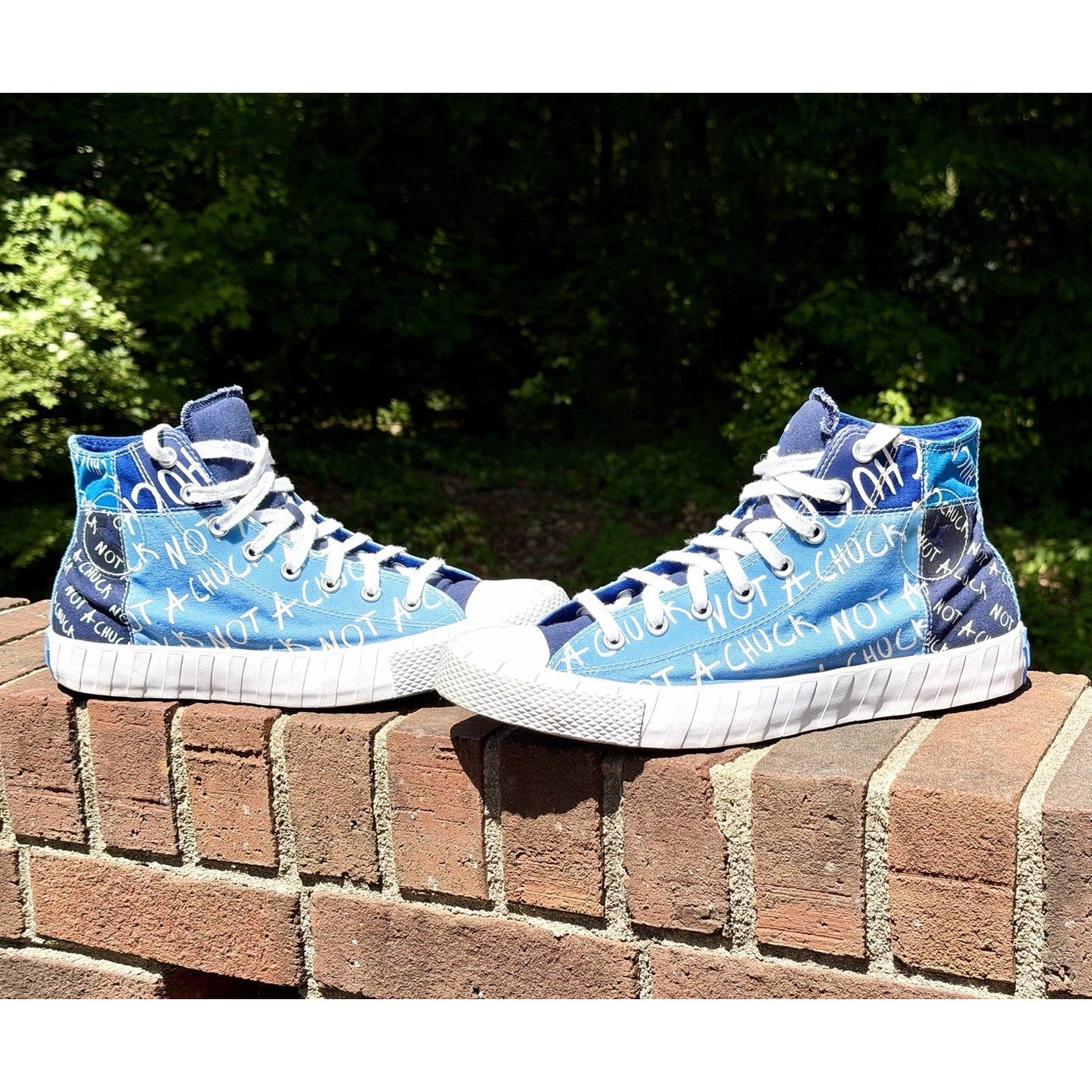 Converse UNT1TL3D Hi "Not A Chuck" University Blue Patchwork Men's Size 11.5