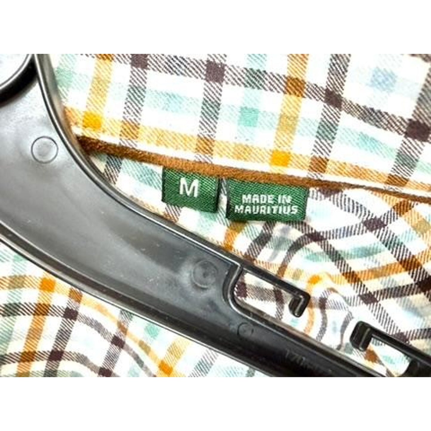 Orvis Country Twill Shirt Mens Medium Classic Fit Plaid Button Down Cotton