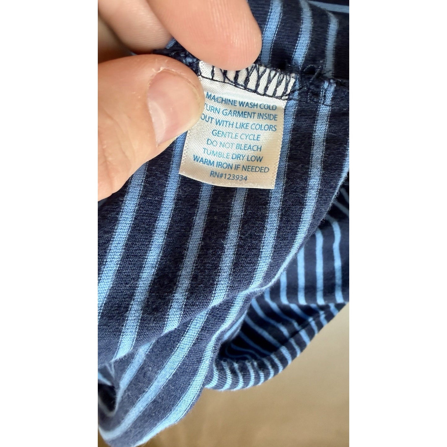 Southern Tide Men’s Stripe Skipjack S/S Tee True Navy Size Large MSRP $44.00