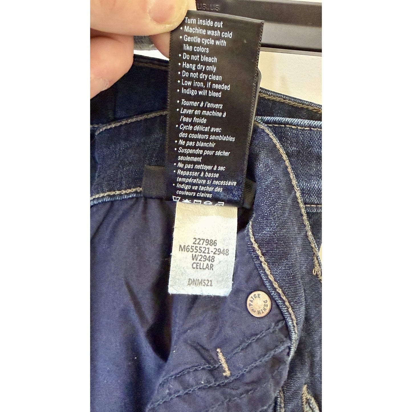 Paige Federal Jeans / Mens Size 36x30 / Stretch Slim Straight Leg ($225 New!!!!)