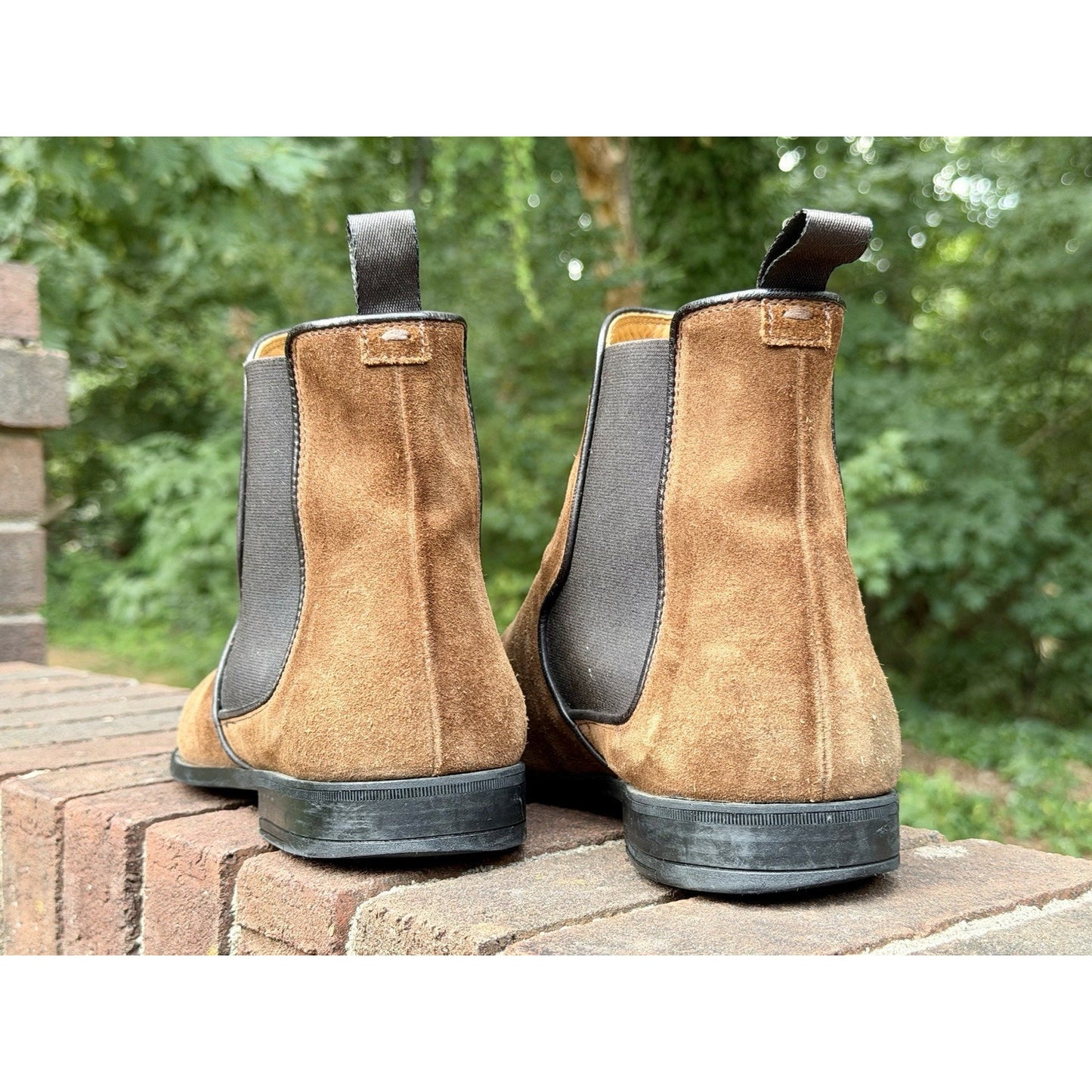 Harrys London Mark Chelsea Boots Suede Brown Mens Size 43.5 US 10.5 ($550+ New)