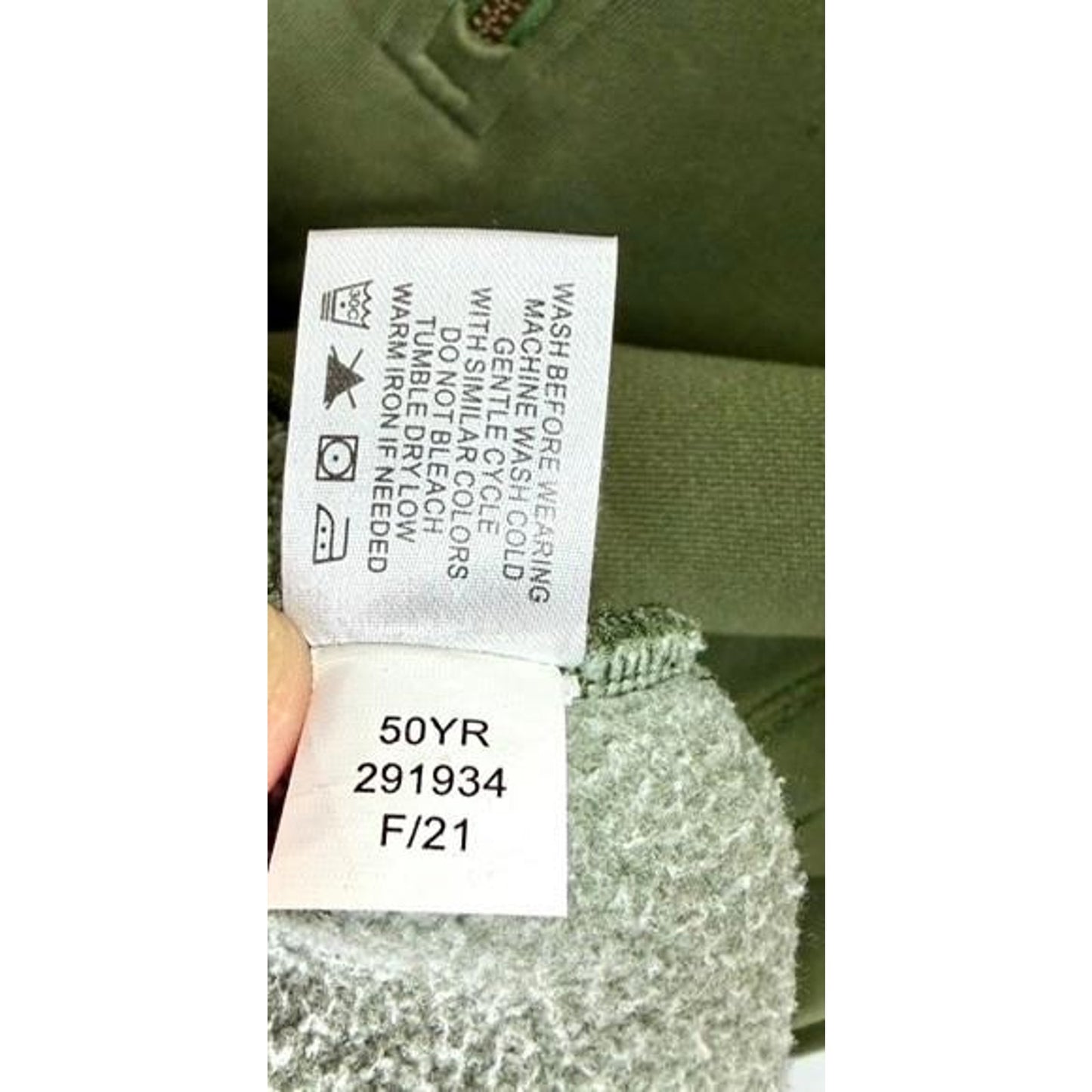 Orvis 1/4 Zip Pullover Sweater Mens Large Green Fleece Lined Sweatshirt