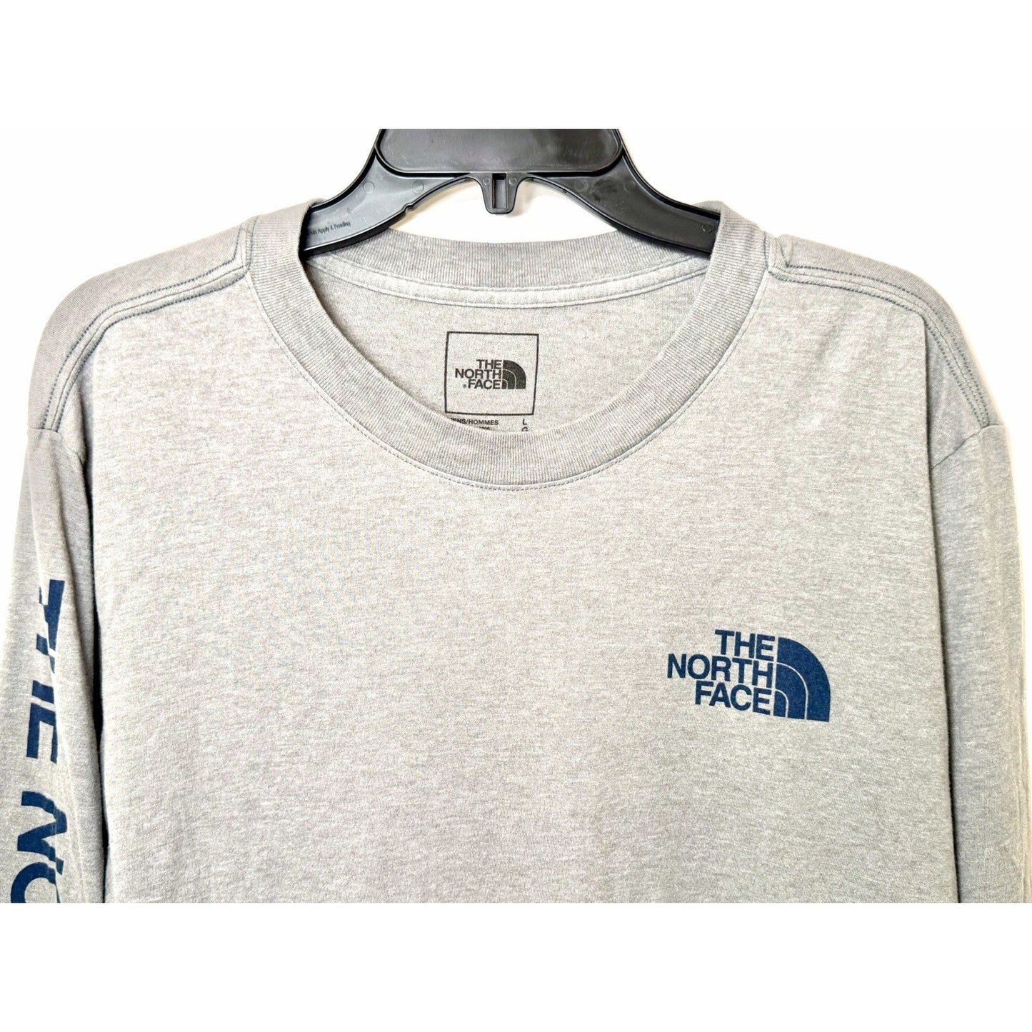 The North Face T-Shirt Men's Large Long Sleeve T-Shirt Grey Cpix