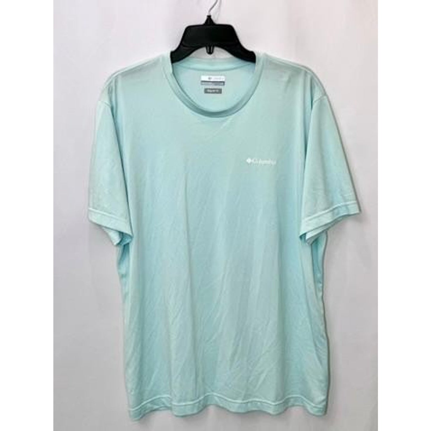 Columbia Sportswear Mens Large Mint Green Short Sleeve Polyester T-Shirt