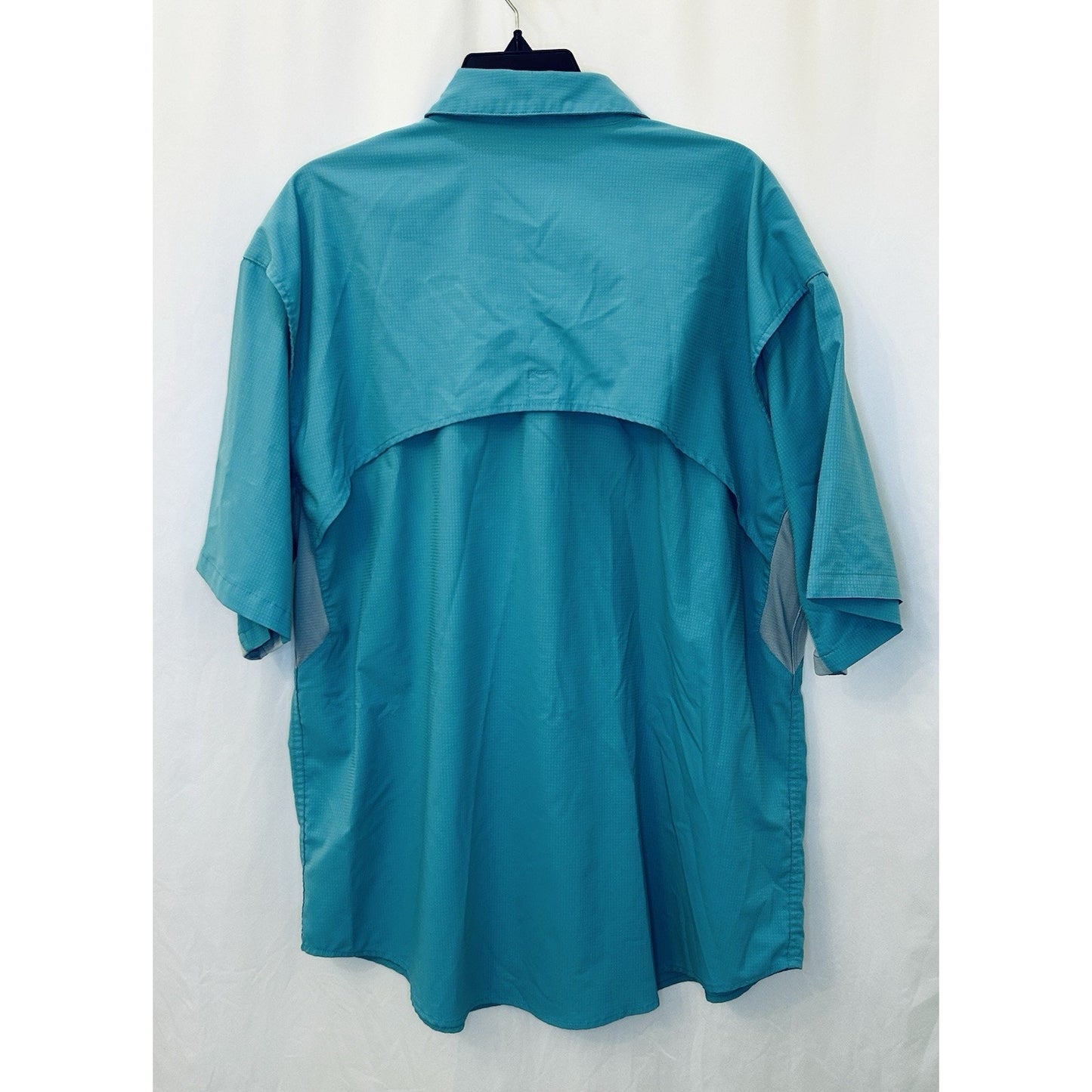 Reel Legends Mariner Shirt Men’s XL / Turquoise / Vented Short Sleeve / Fishing