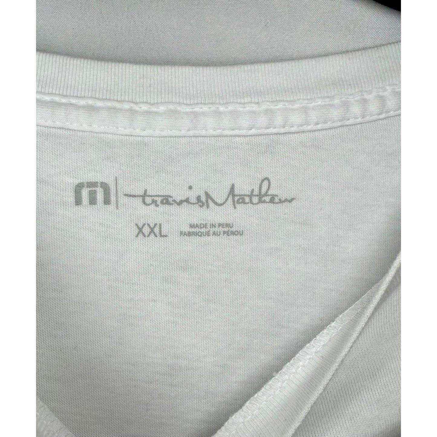 TravisMathew Dad Bod T-Shirt Mens XXL White Graphic Tee Unofficial Sponsor